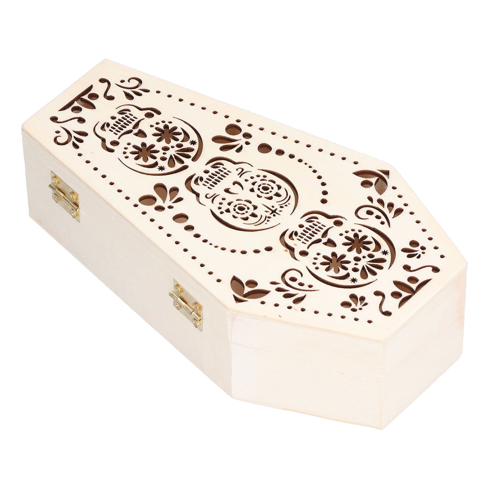 2Pcs DIY Unfinished Wooden Coffin Box for Small Pet Funerals Halloween Party view 9