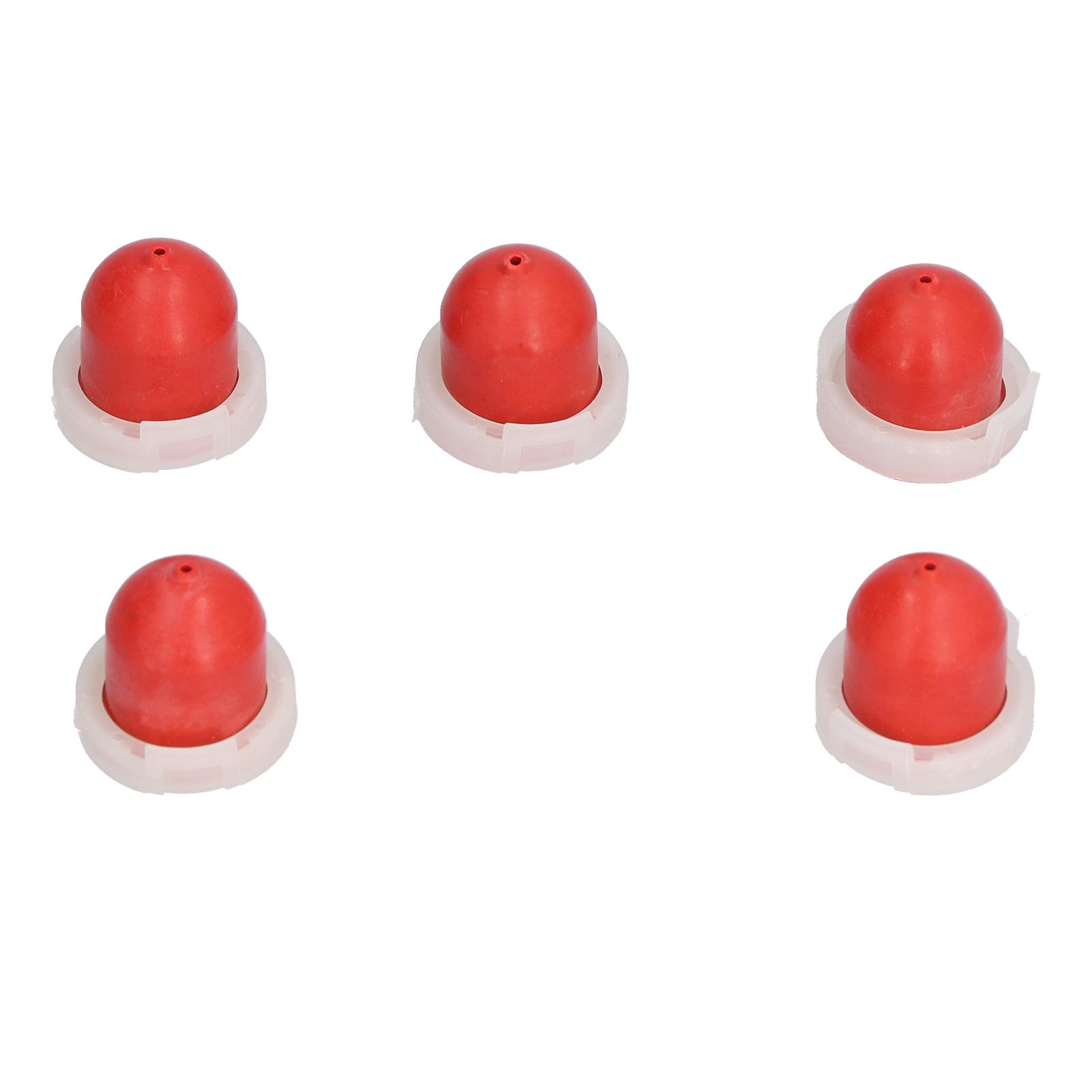 5Pcs Red Primer Bulb with Hole Replacement Carburetor Accessory for 494408 694394 view 2