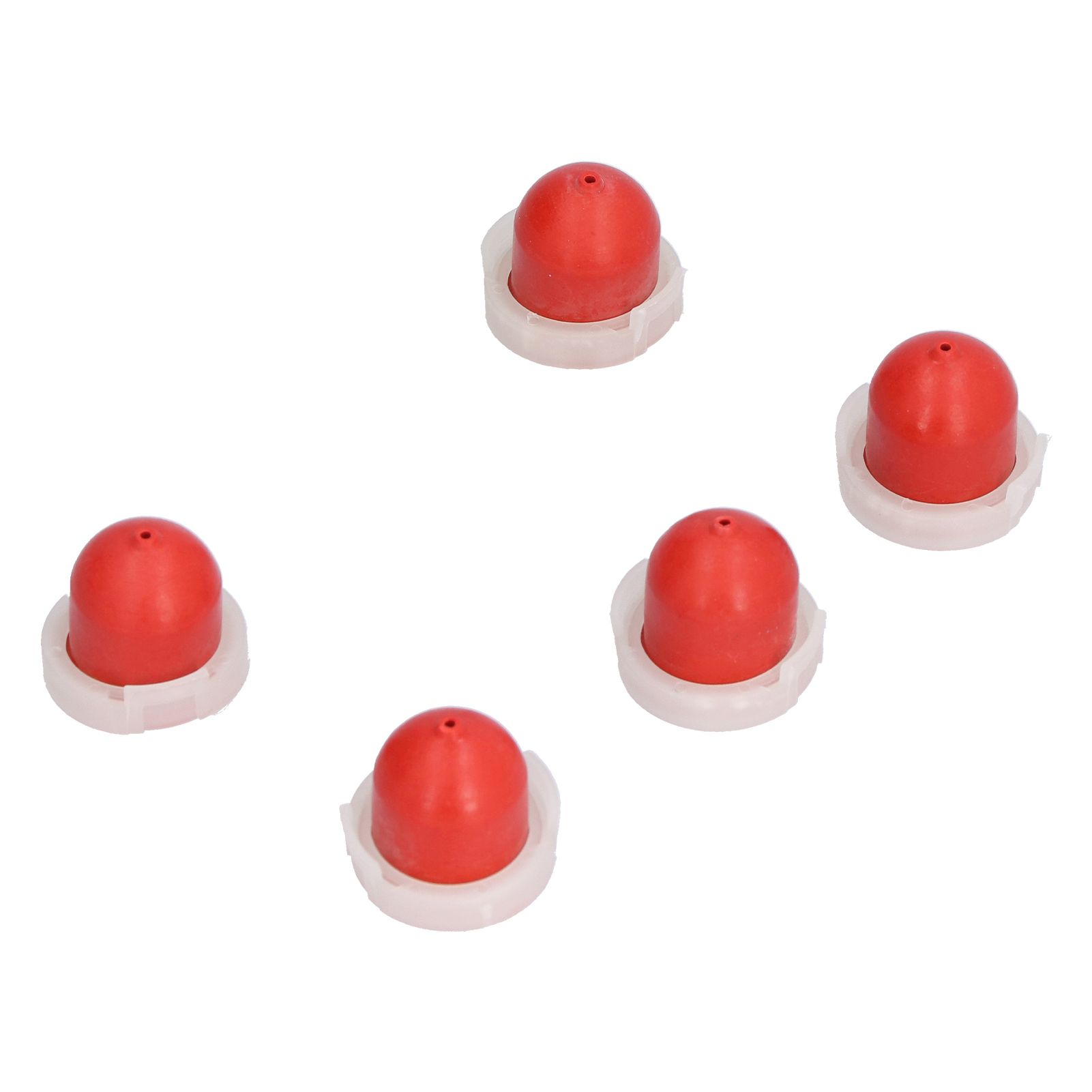 5Pcs Red Primer Bulb with Hole Replacement Carburetor Accessory for 494408 694394 view 3