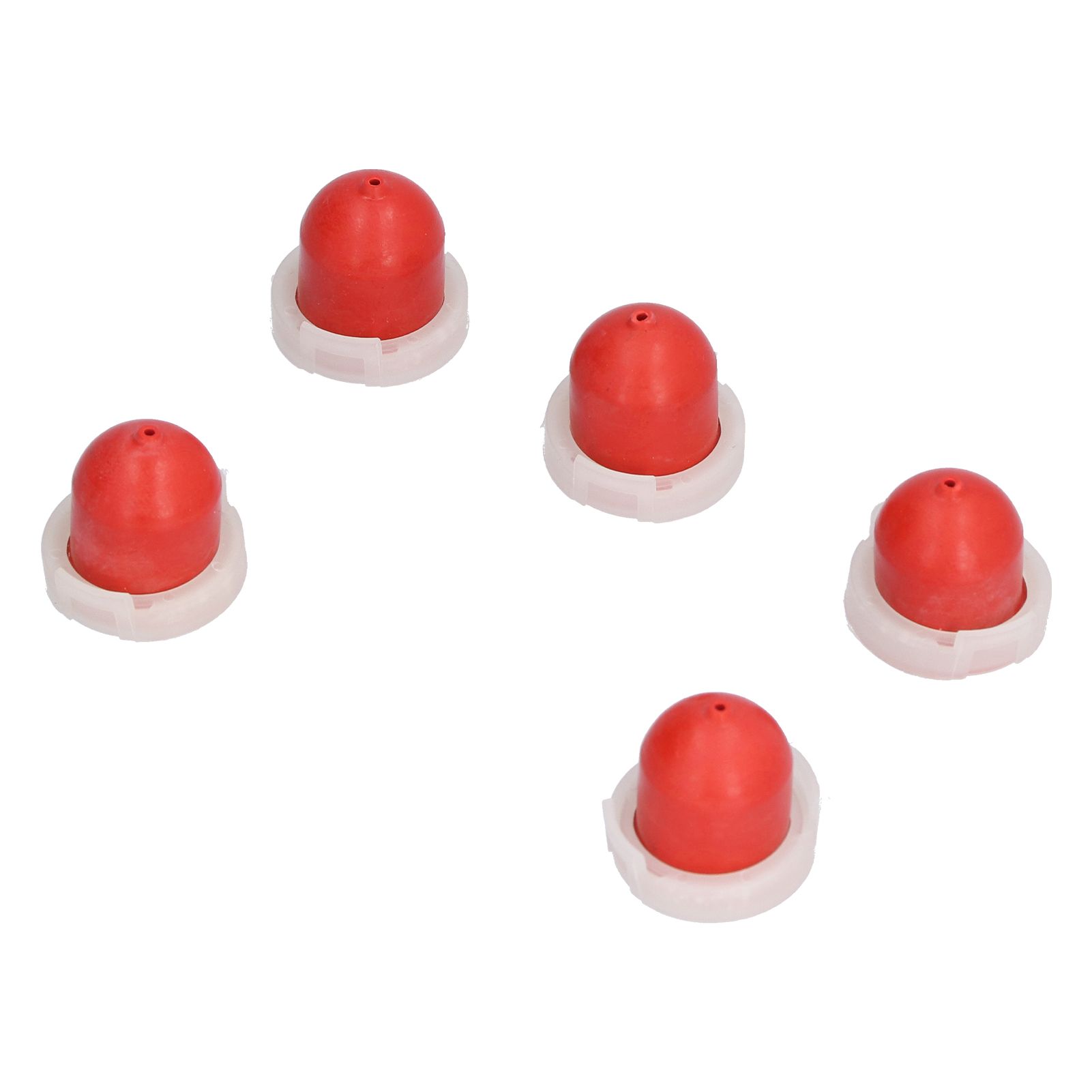 5Pcs Red Primer Bulb with Hole Replacement Carburetor Accessory for 494408 694394 view 4