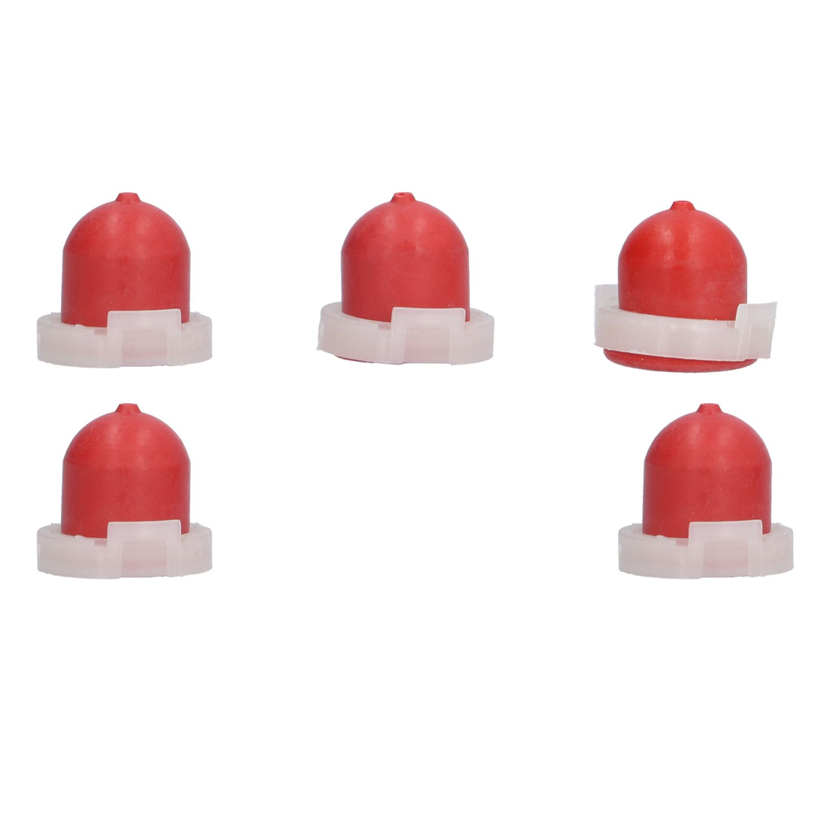 5Pcs Red Primer Bulb with Hole Replacement Carburetor Accessory for 494408 694394 view 5