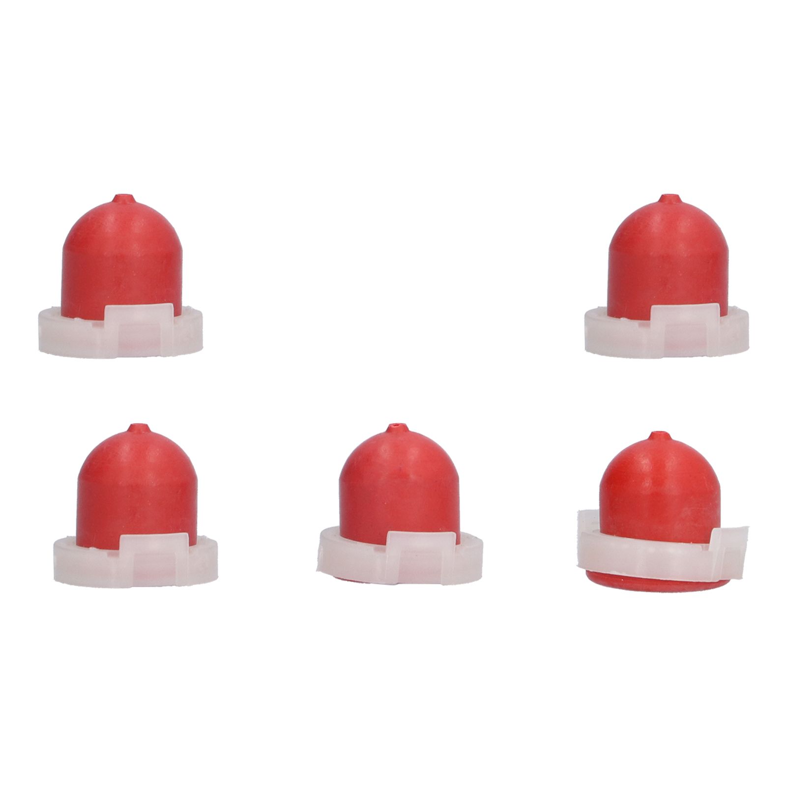 5Pcs Red Primer Bulb with Hole Replacement Carburetor Accessory for 494408 694394 view 6