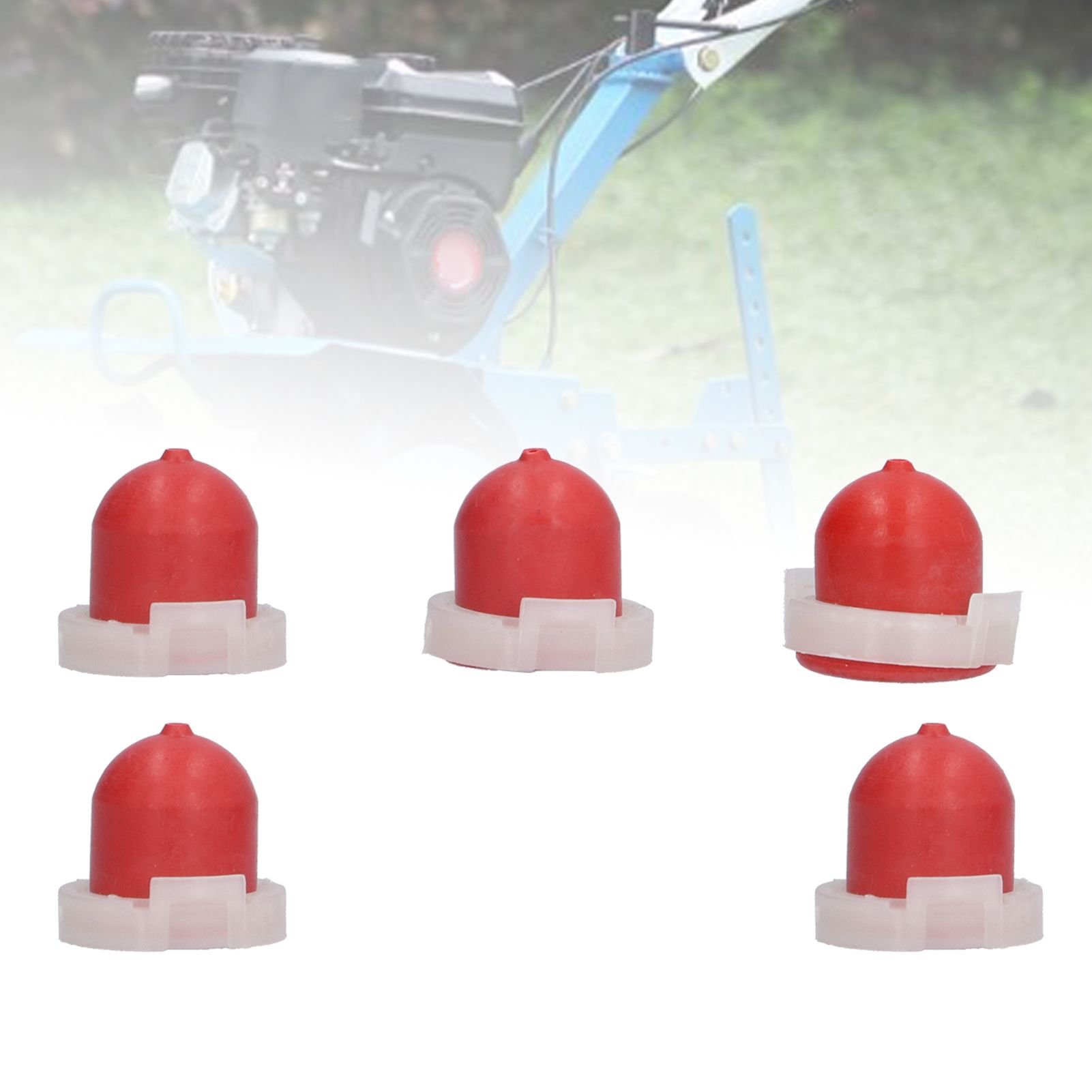 5Pcs Red Primer Bulb with Hole Replacement Carburetor Accessory for 494408 694394 view 12