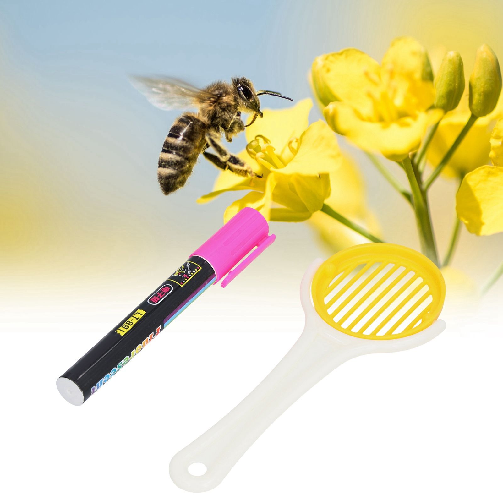 Handheld Bee Queen Cage Catcher with Beekeeping Marker Beekeeper Apiculture view 11