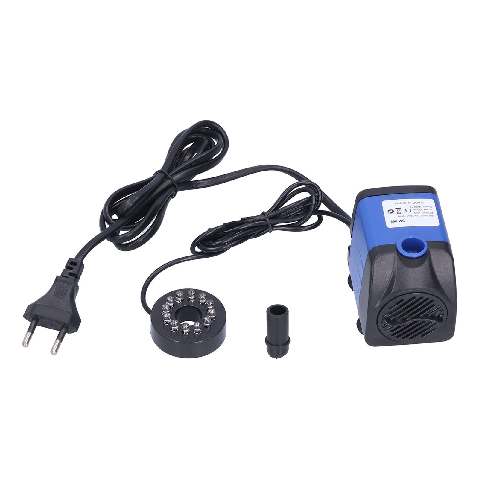 3 in 1 Submersible Fountain Pump Fish Tank Water Pump with 7‑Color LED Light view 2
