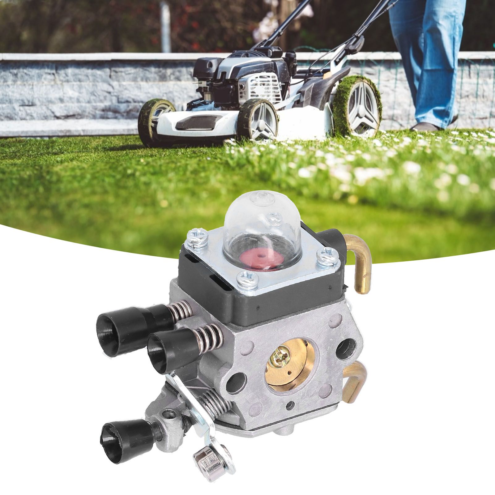 Carburetor Kit for STIHL HL45 HS45 KM 55 FC55 FS45 FS46 FS46C FS55 FS55R FS45C view 11