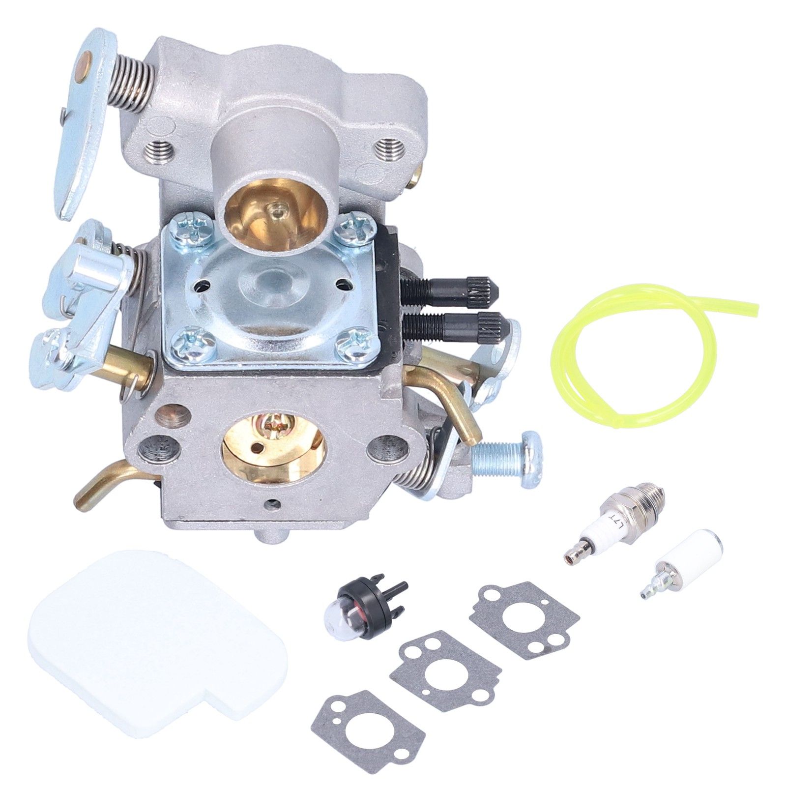Carburetor Spark Plug Fuel Filter Pipe Primer Bulb Kit for Poulan P3314 P3416 — image 1