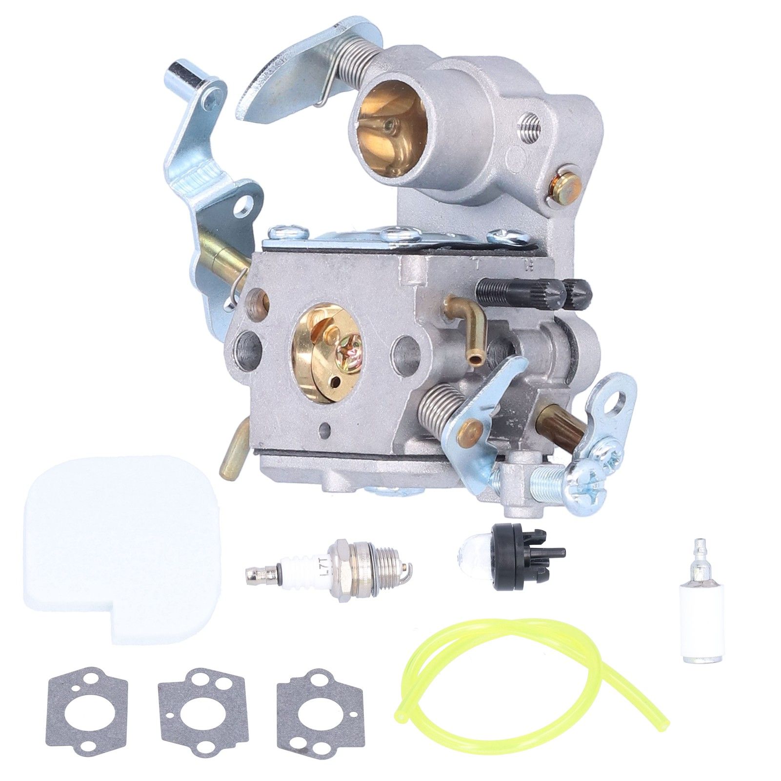 Carburetor Spark Plug Fuel Filter Pipe Primer Bulb Kit for Poulan P3314 P3416 view 2