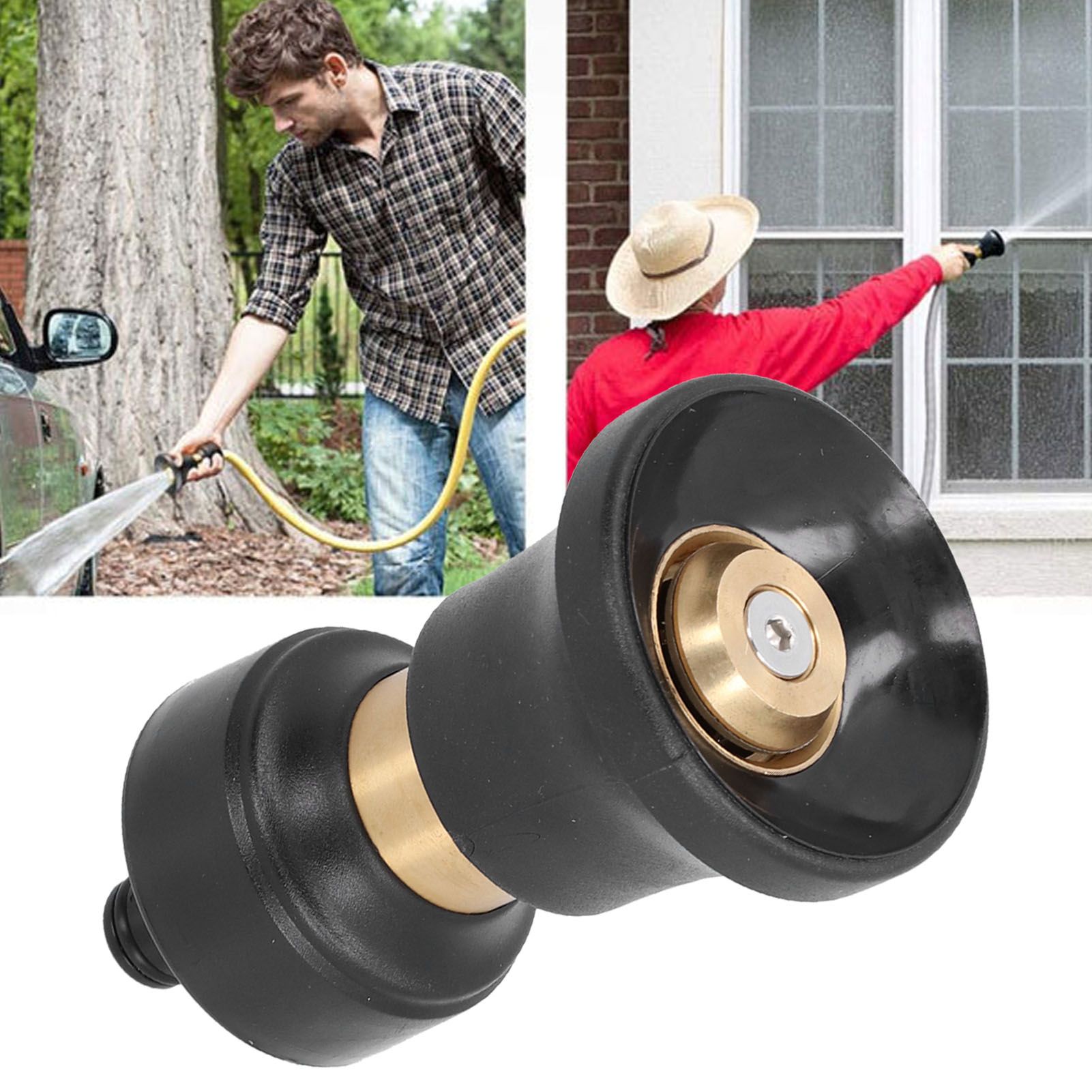 Large Flow Fire Hose Car Wash Nozzle Water Sprayer Cleaning Hose Nozzle for view 12