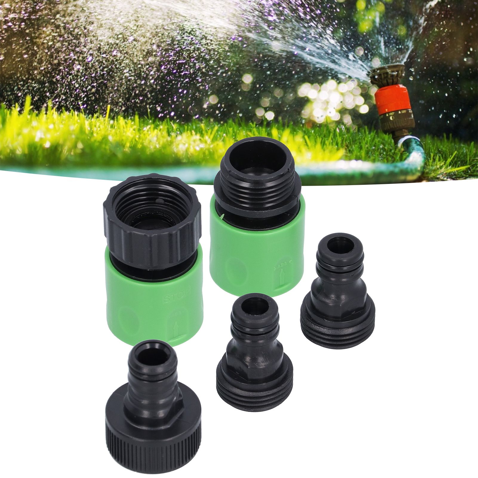 Hose Quick Connector NPT 3/4 Female Male Thread Coupler Nipple for Garden Lawn view 12
