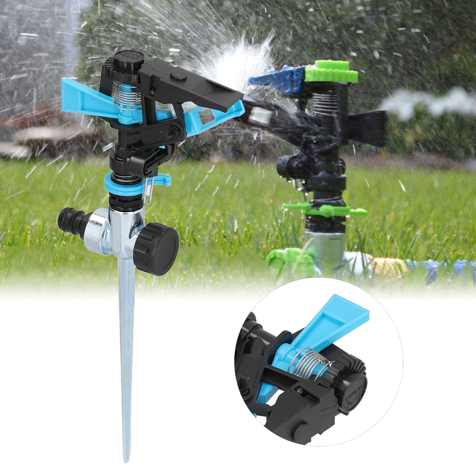 Automatic Sprinkler 360° Rotation Water Sprinkler Watering Irrigation Tool for view 11