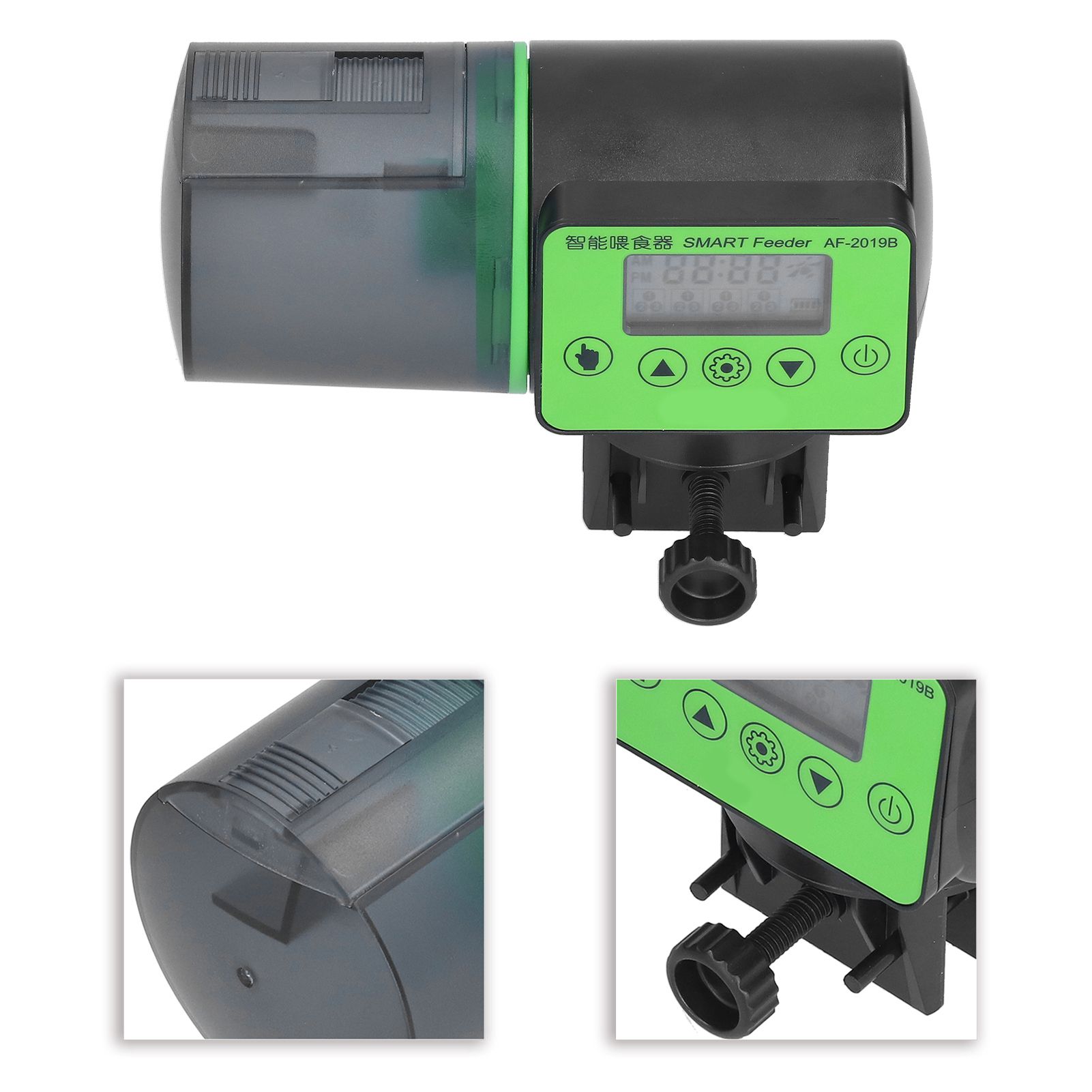 Automatic Fish Feeder Intelligent Timing Electric Fish Food Dispenser for view 10