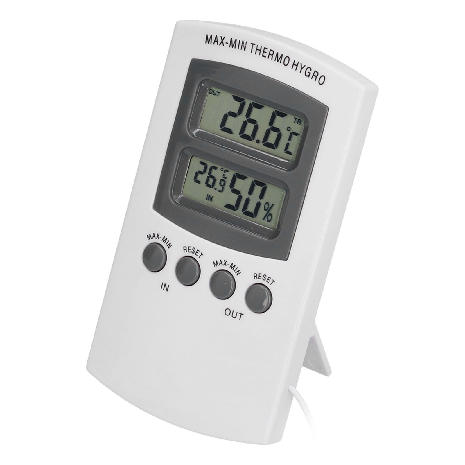 LCD Temperature and Humidity Monitor WallMountable Wired Flower Planting view 4