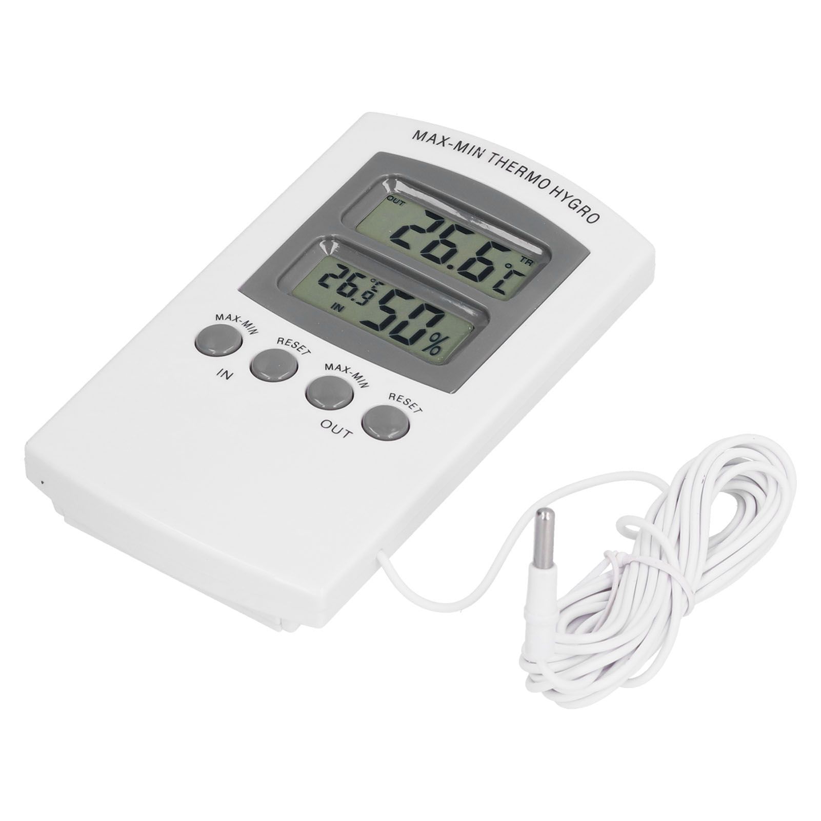 LCD Temperature and Humidity Monitor WallMountable Wired Flower Planting view 7