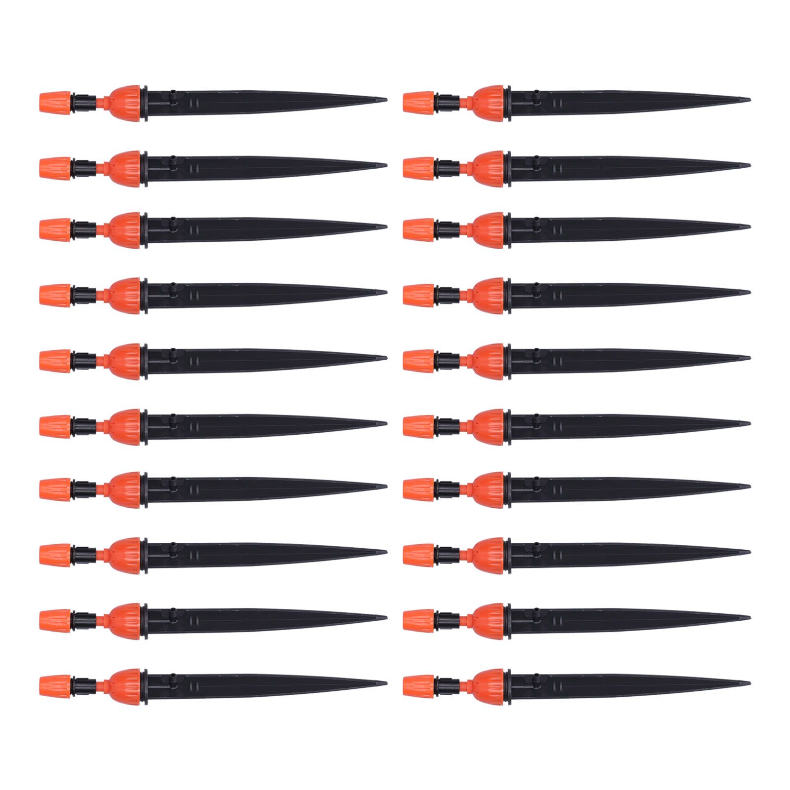 20Pcs Irrigation Drippers Adjustable Micro Sprinkler Nozzle for 4/7 Pipes — image 1