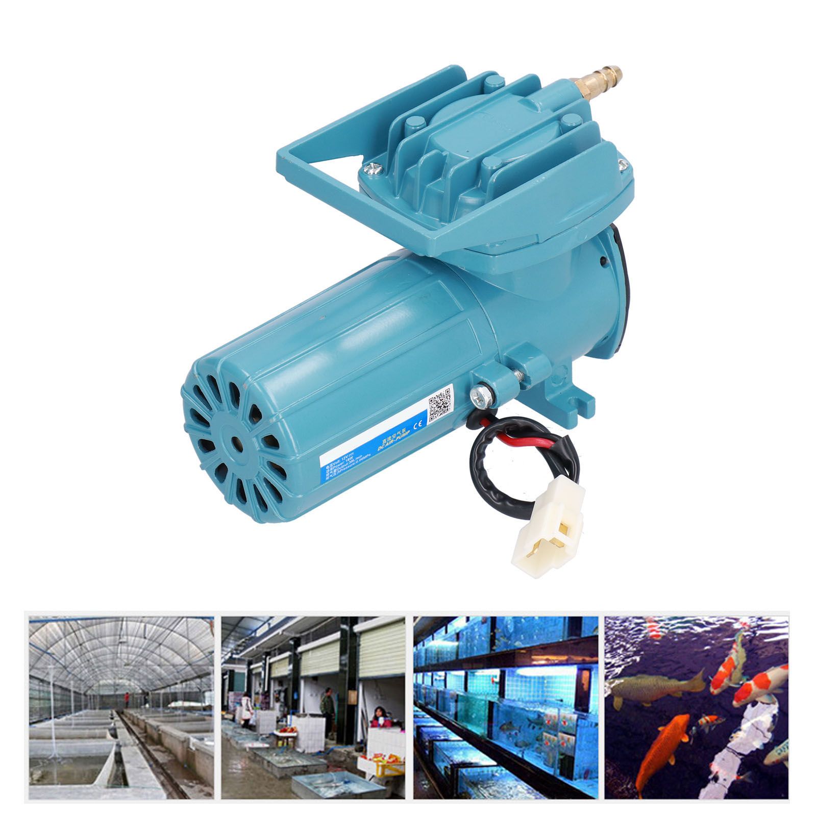 DC 12V 18W Oxygen Pump Aquarium Air Aeration Pump for Aquaculture Fish Tank view 11