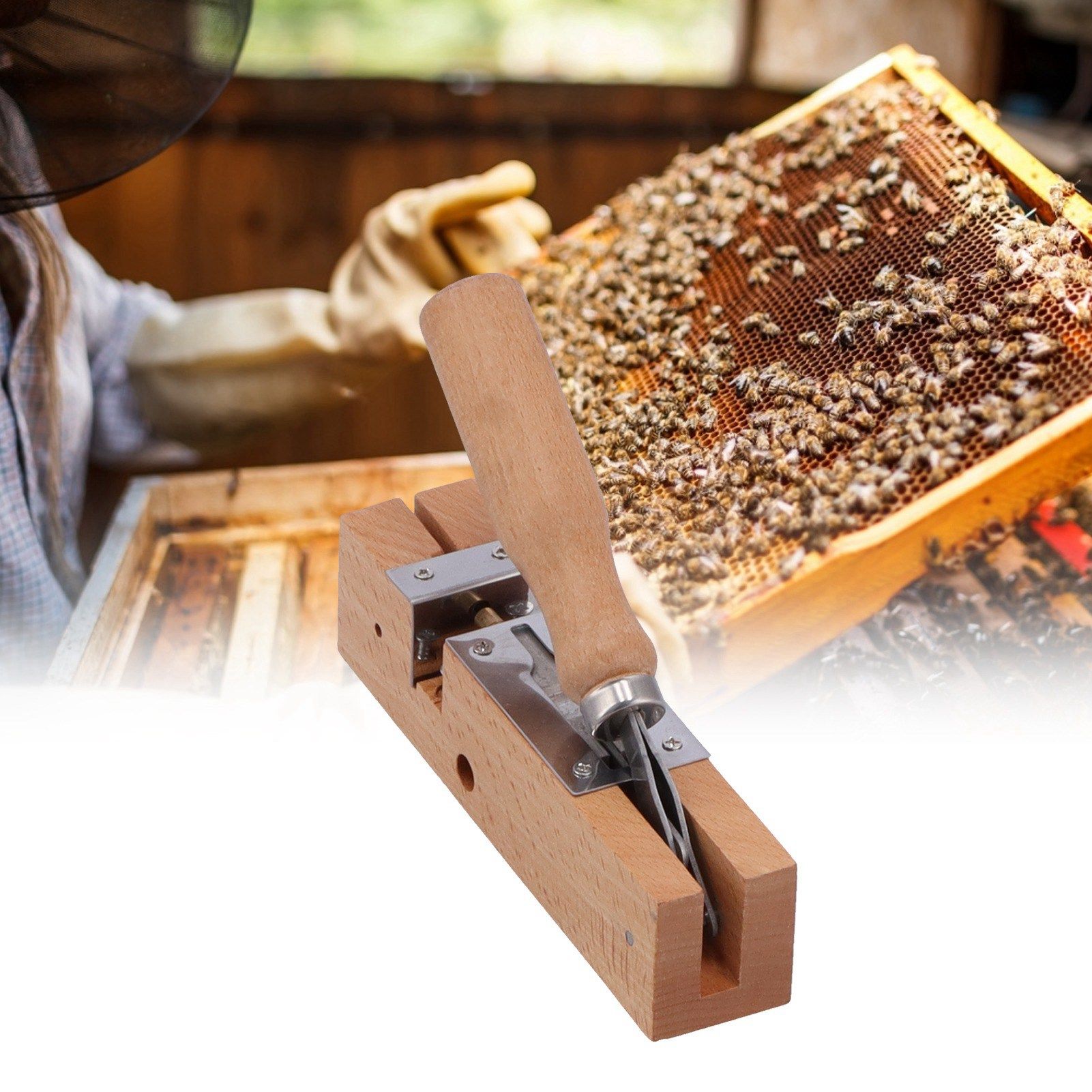 Beehive Puncher Bee Frame Eyelet Puncher Beehive Box Puncher for Beekeeping view 11