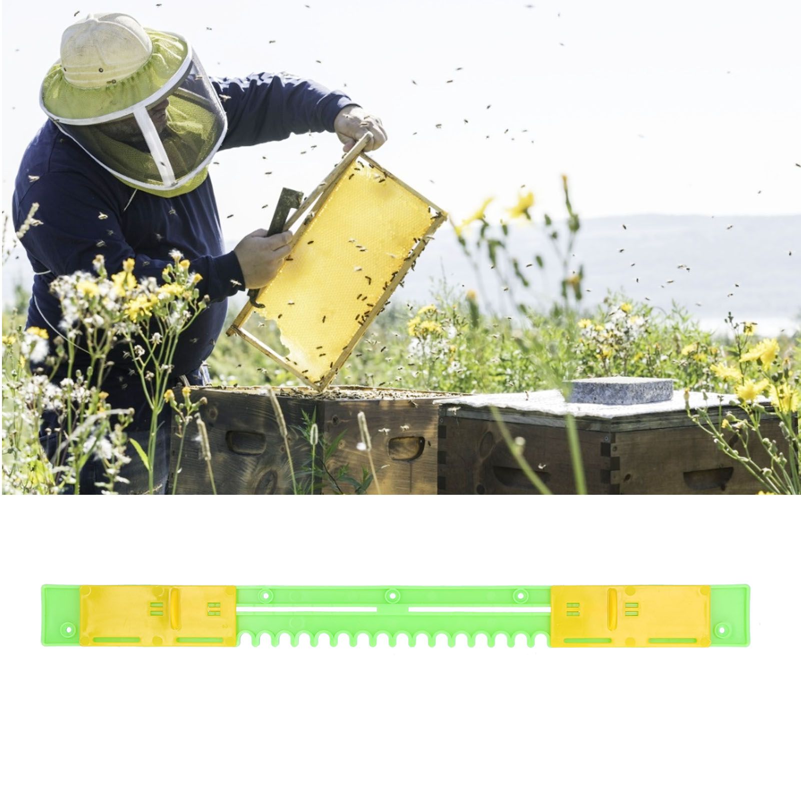 5Pcs Plastic Beehive Nest Door Bee Box Gate AntiEscape Beekeeping Accessory view 11