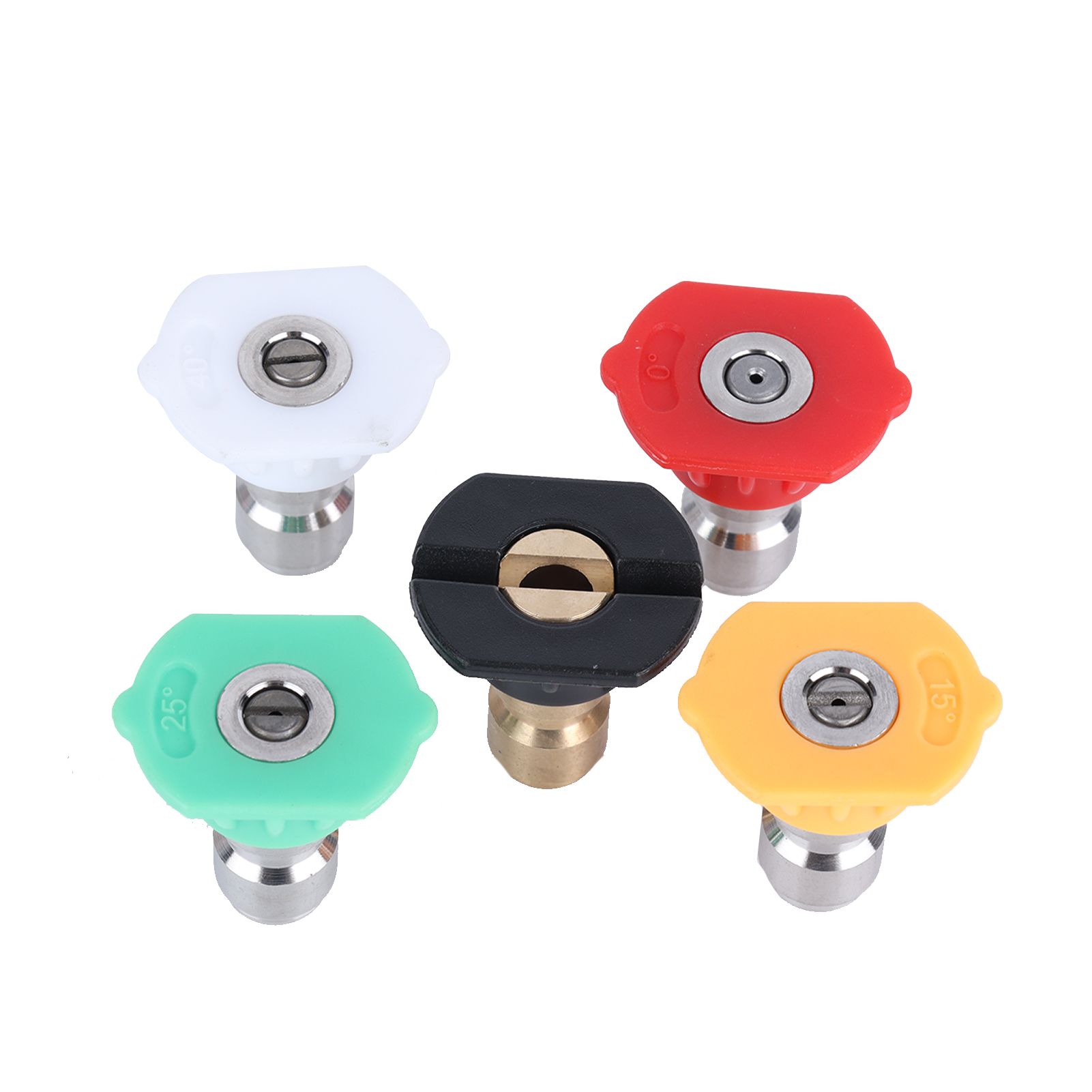 5PCS Stainless Steel High Pressure Washer Spray Nozzle Tips Quick Connector view 2