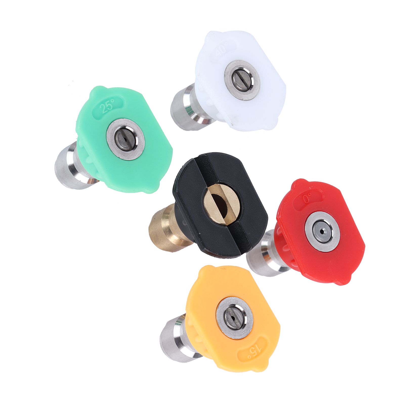 5PCS Stainless Steel High Pressure Washer Spray Nozzle Tips Quick Connector view 3