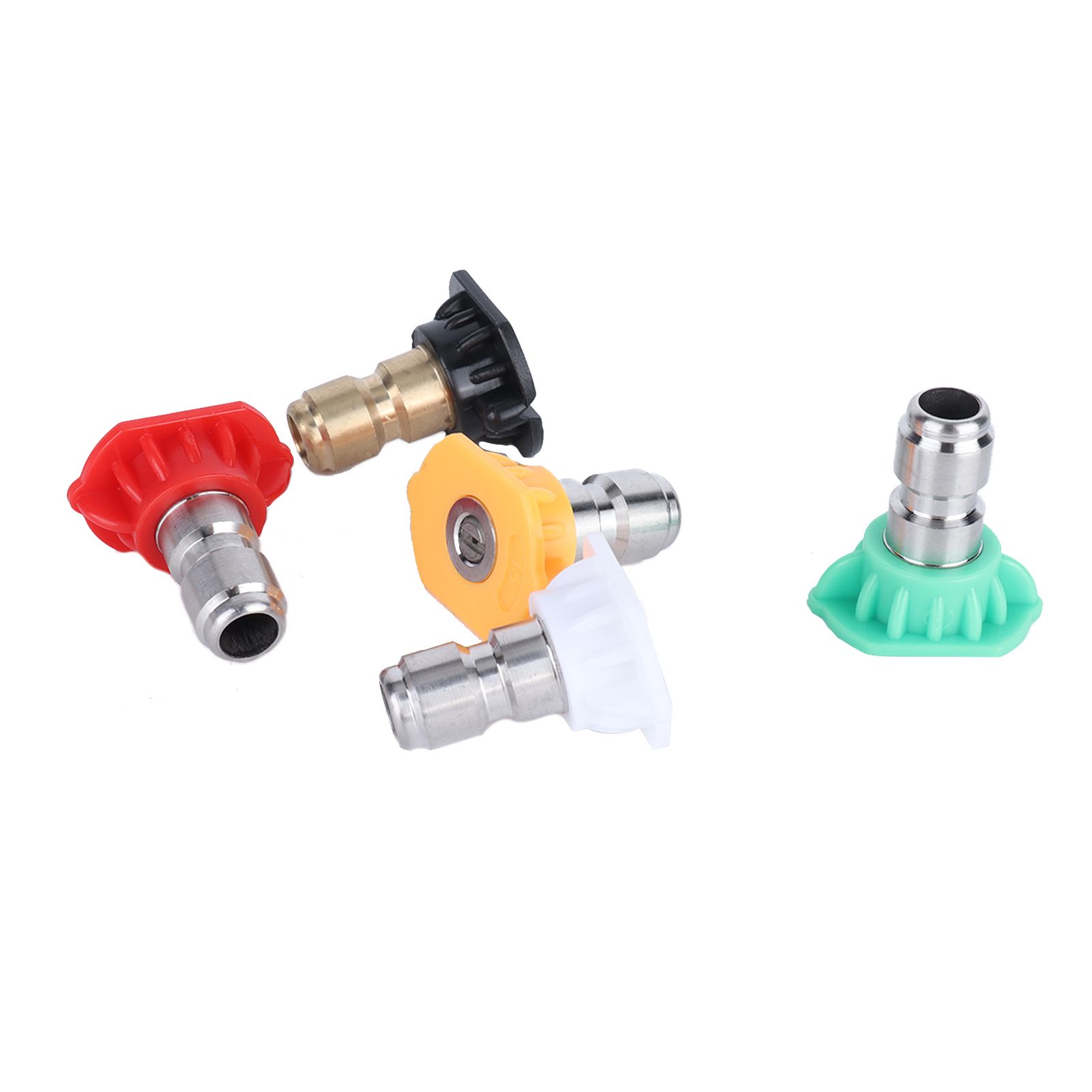 5PCS Stainless Steel High Pressure Washer Spray Nozzle Tips Quick Connector view 8