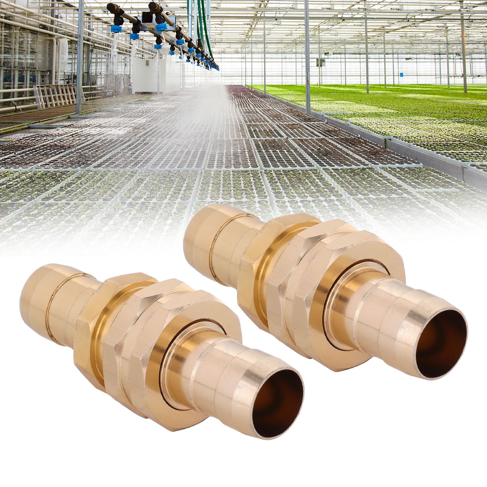 2Pcs G3/4 Aluminum Alloy Hose Repair Connector Water Hose End Mender with view 12