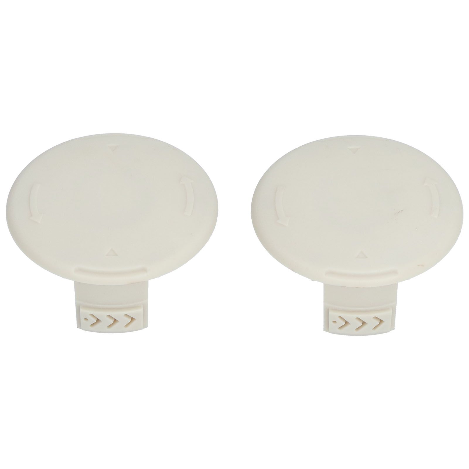 2Pcs Plastic Spool Caps Replacement 993373001 Fit for Ryobi AC14HCA One view 3