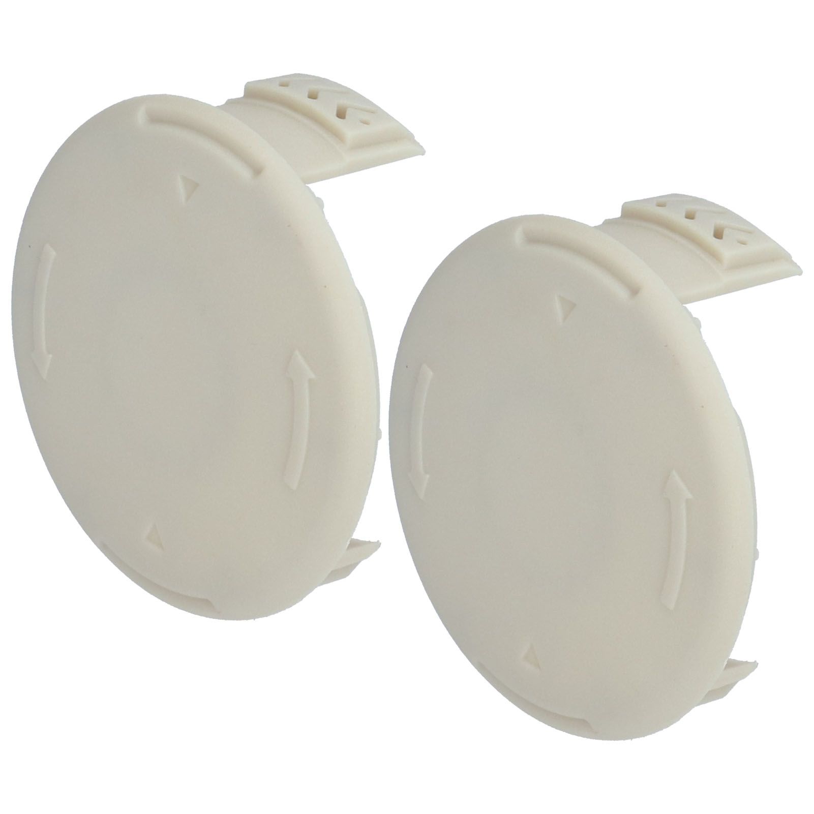 2Pcs Plastic Spool Caps Replacement 993373001 Fit for Ryobi AC14HCA One view 5