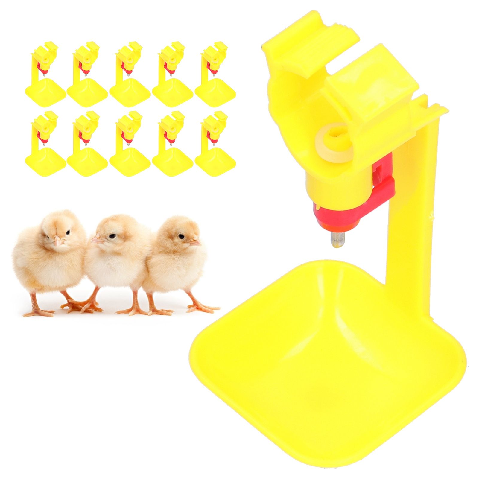 10Pcs Chicken Nipple Drinker with Cup 20ml Integrated Automatic Drinking Bowl view 12