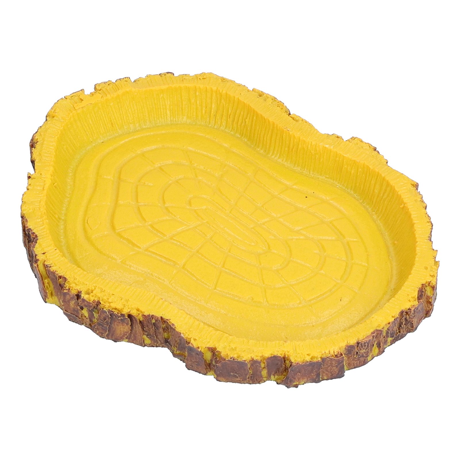 Reptile Food Basin Imitation Bark Lizard Sea Turtle Food Basin for Aquariums