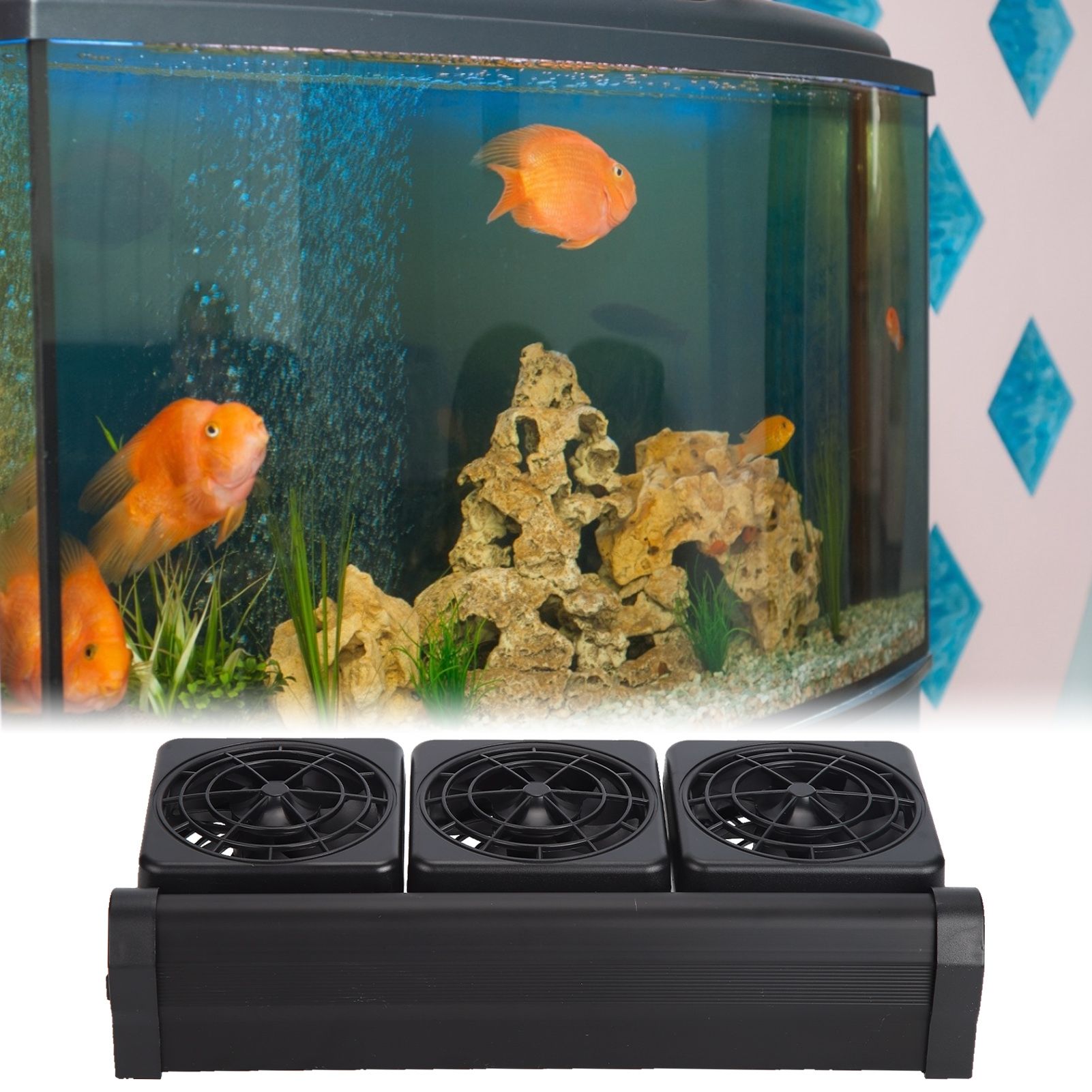 Aquarium Cooling Fan Adjustable Wind Speed Easily Install Safe Fish Tank Fan view 11