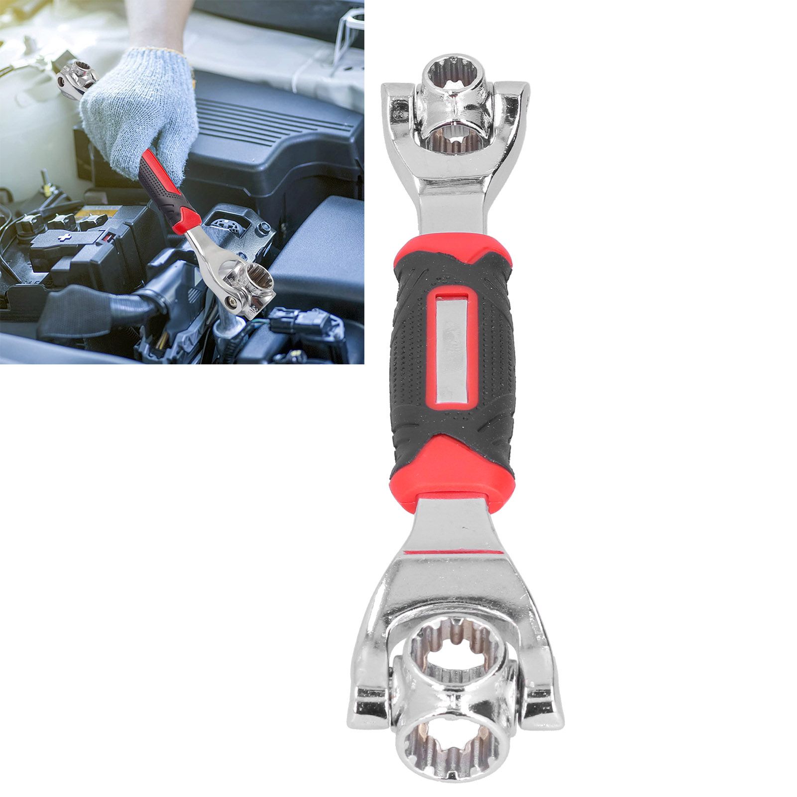 48 in 1 Socket Wrench Universal Multifunctional Spanner Tool with 360 Degree view 12