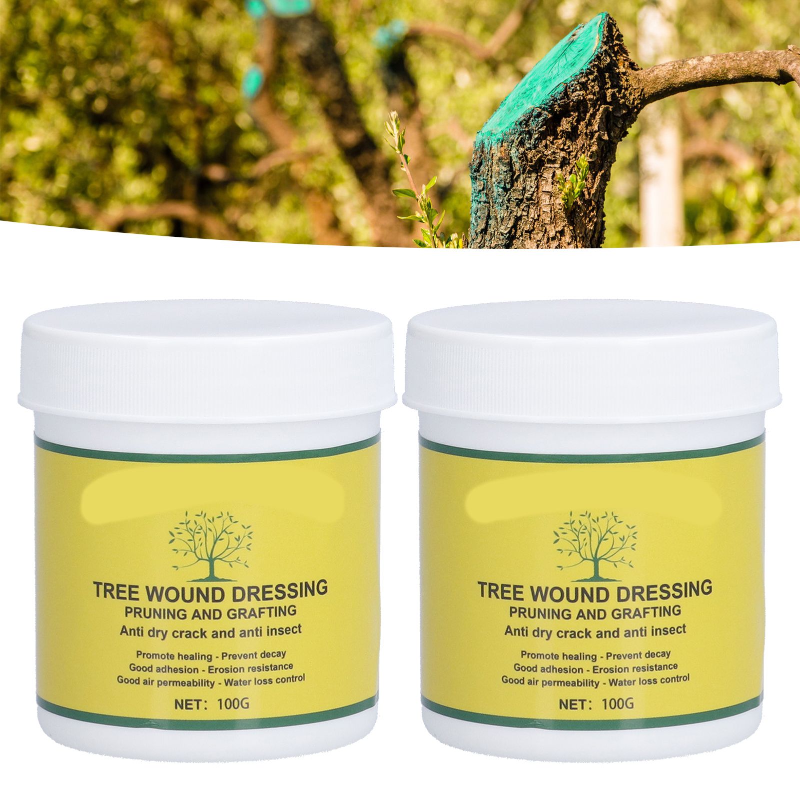 2Set 100g Tree Wound Pruning Sealer Plant Healing Sealant Wound Repair Sealer view 11