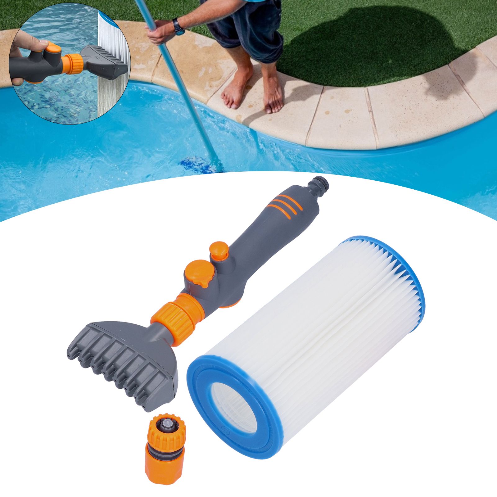 Swimming Pool Water Filter Handheld Portable Swimming Pool Accessories Filter view 12