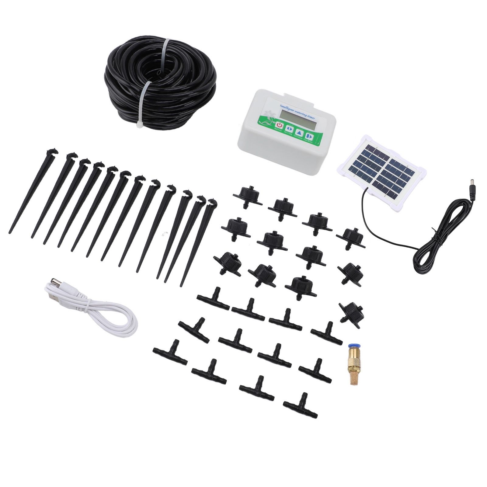 Intelligent Watering Timer Programmable Energy Saving with Solar Panel view 4