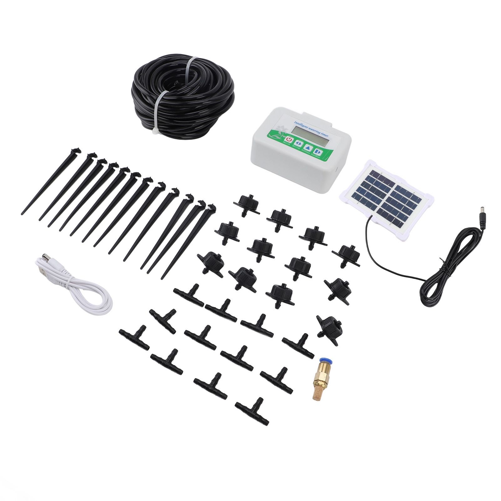 Intelligent Watering Timer Programmable Energy Saving with Solar Panel view 6