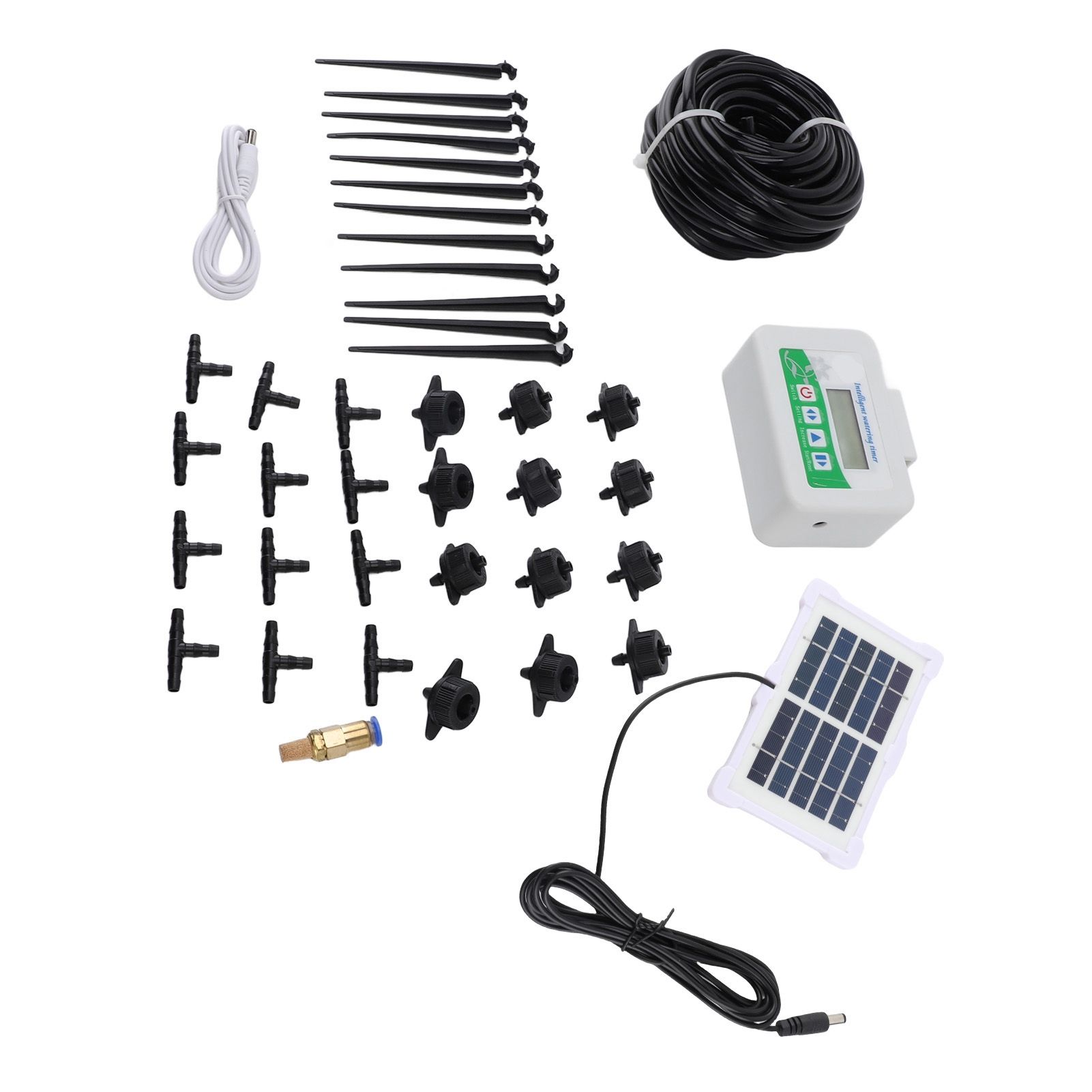 Intelligent Watering Timer Programmable Energy Saving with Solar Panel view 10