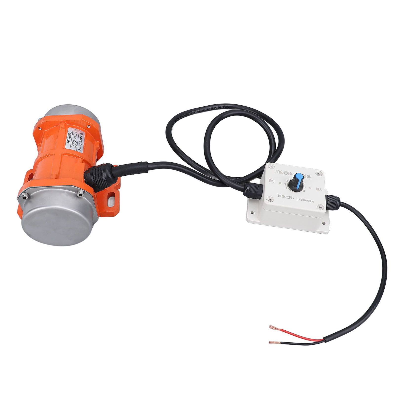 DC 12V Concrete Vibrator Motor 4000RPM Brushless Aluminum Alloy IP65 Electric view 3