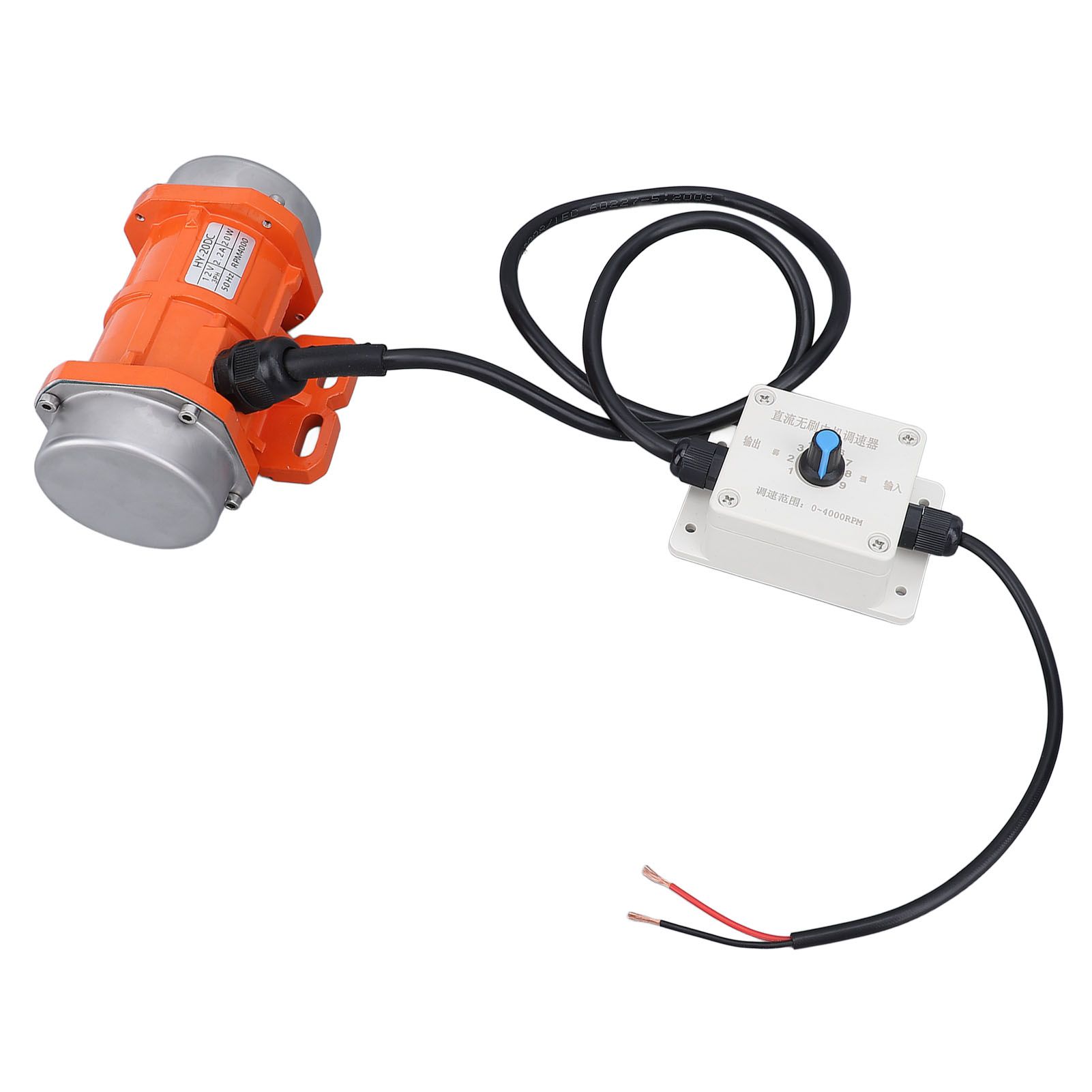 DC 12V Concrete Vibrator Motor 4000RPM Brushless Aluminum Alloy IP65 Electric view 4