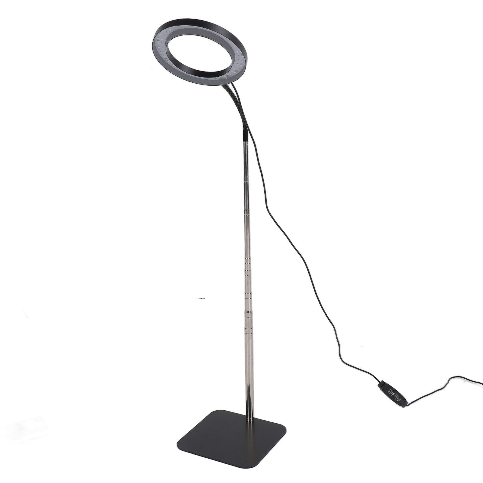 Floor Plant Grow Light Black 6 Inch USB Full Spectrum Led Dimmable Timer Floor view 10