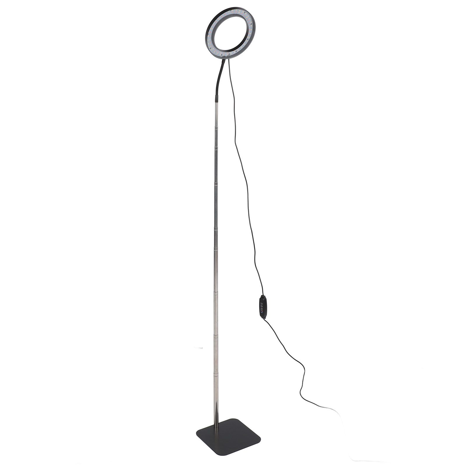 Floor Plant Grow Light Black 6 Inch USB Full Spectrum Led Dimmable Timer Floor view 11