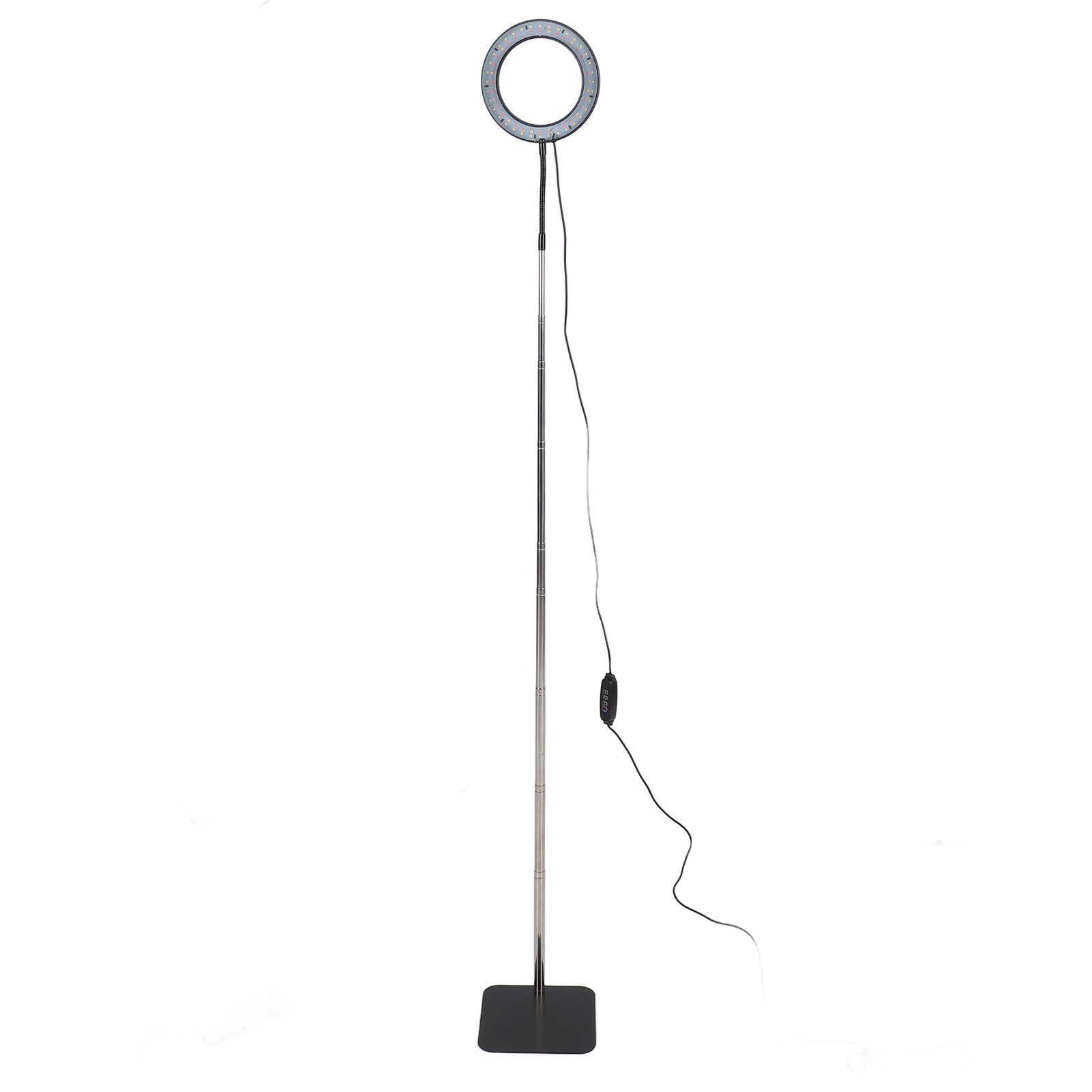 Floor Plant Grow Light Black 6 Inch USB Full Spectrum Led Dimmable Timer Floor view 12