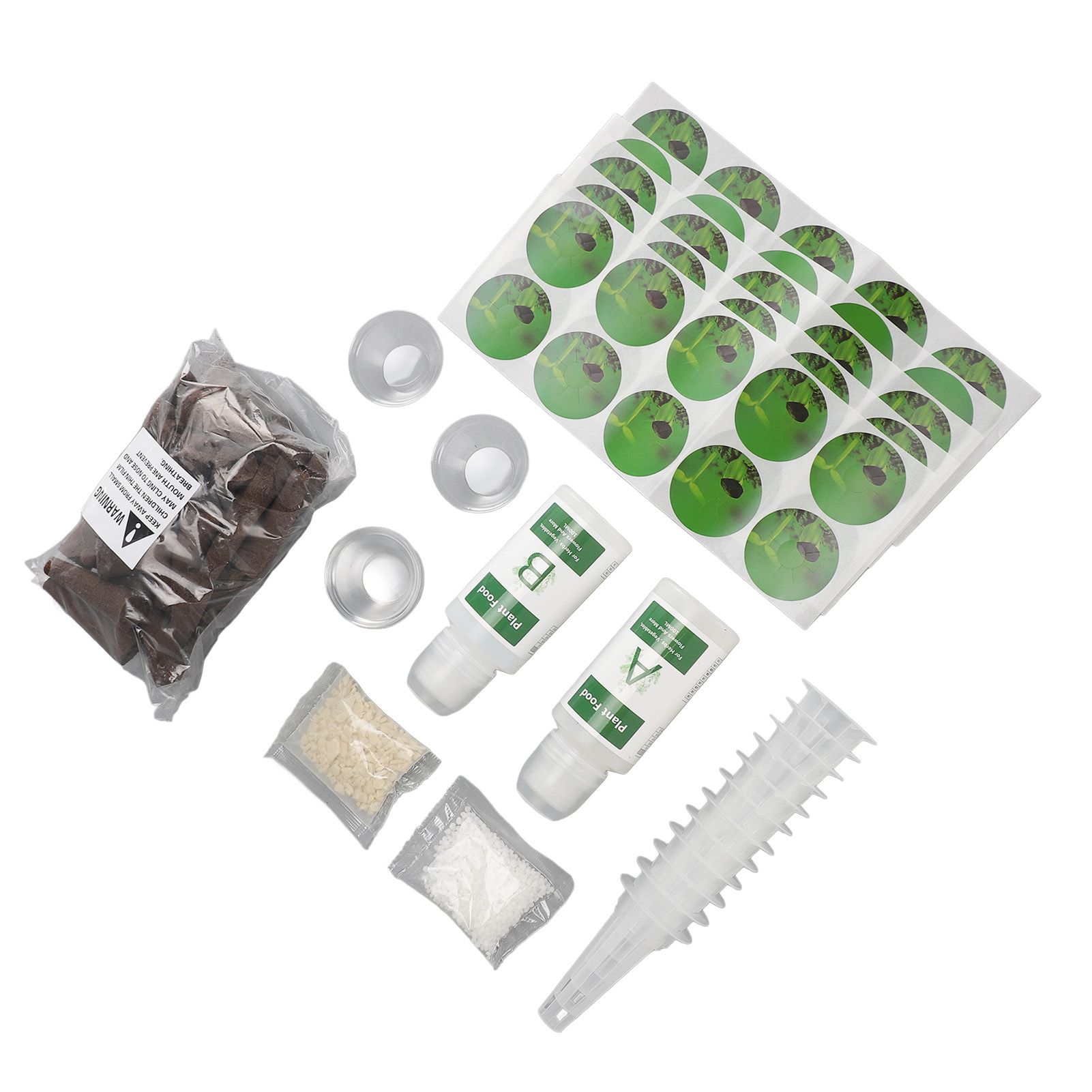 100ML Hydroponic Plant Food Hydroponics Nutrients Set with Grow Sponges A B view 4