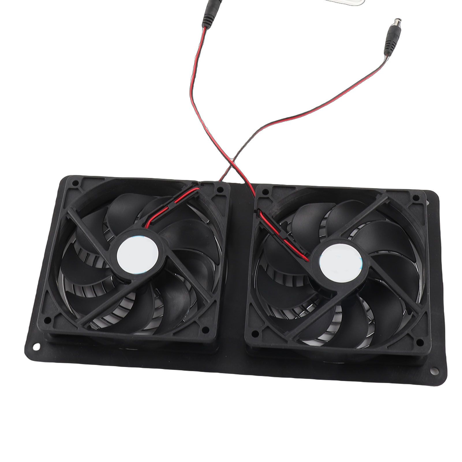 20W Solar Panel Solar Powered Dual Exhaust Fan Kit for Chicken Coops view 2