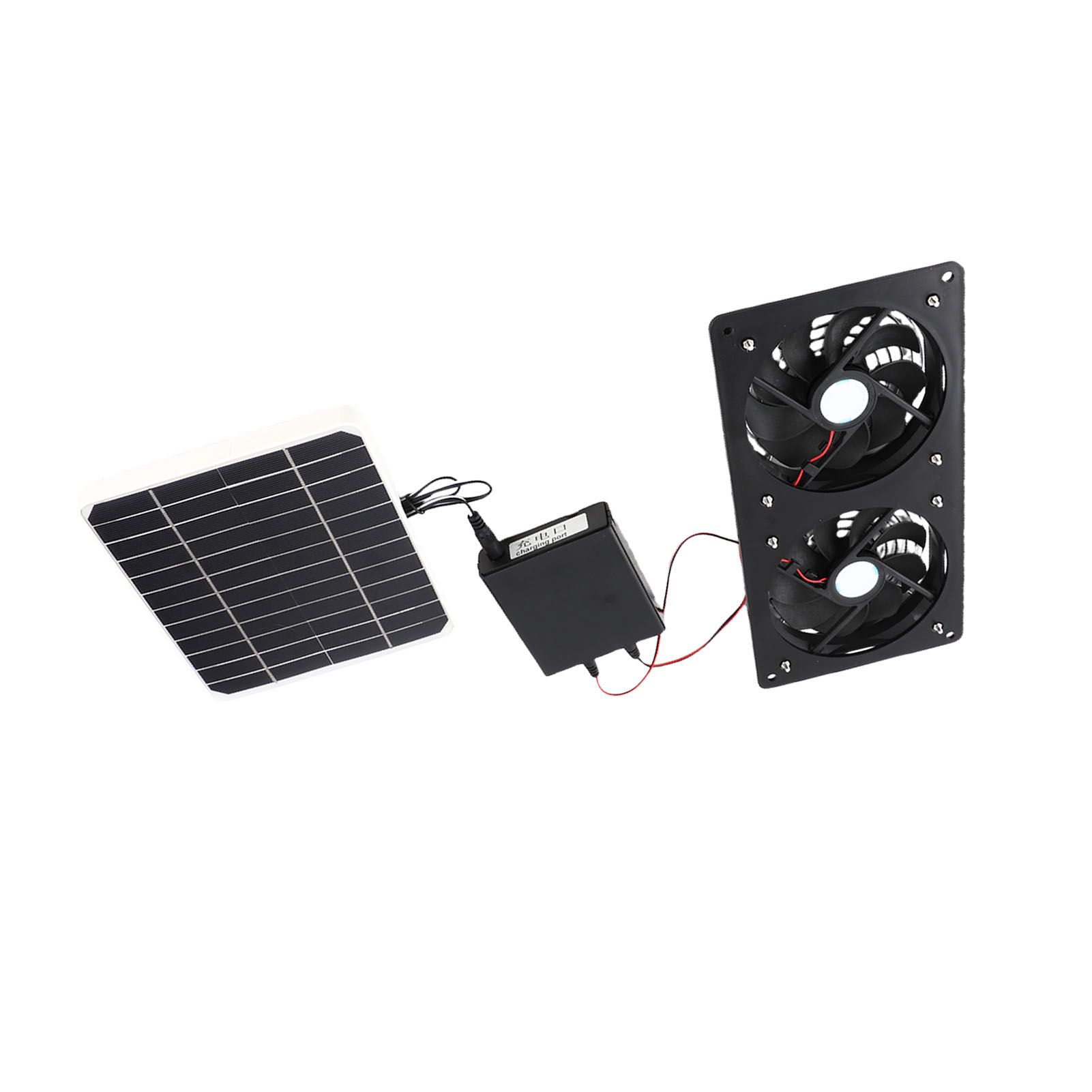 Solar Exhaust Fan IPX7 Waterproof Safe 20W Solar Panel Ventilation Fan with view 2