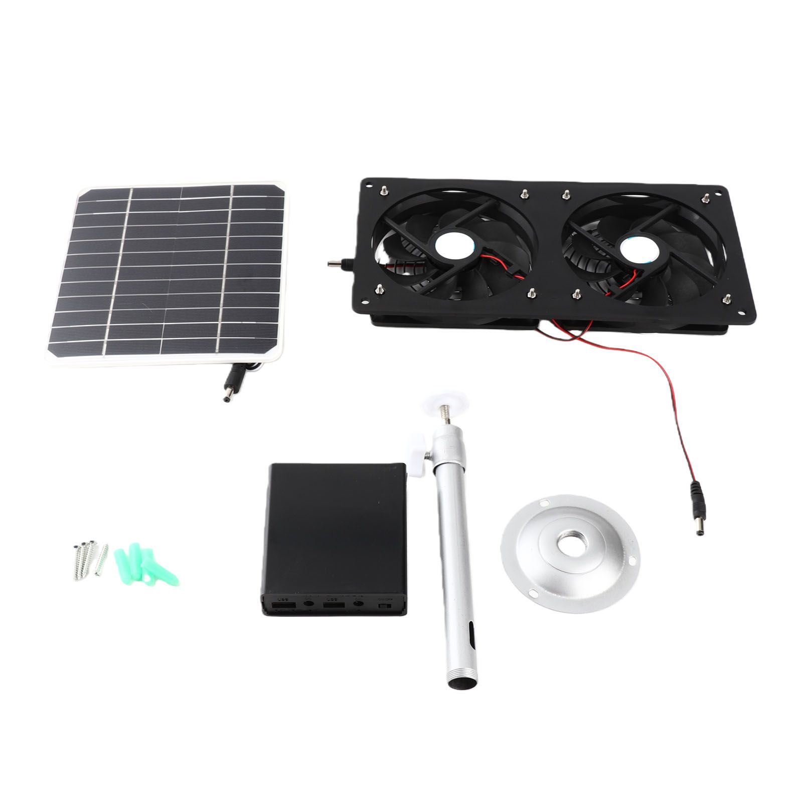 Solar Exhaust Fan IPX7 Waterproof Safe 20W Solar Panel Ventilation Fan with view 3