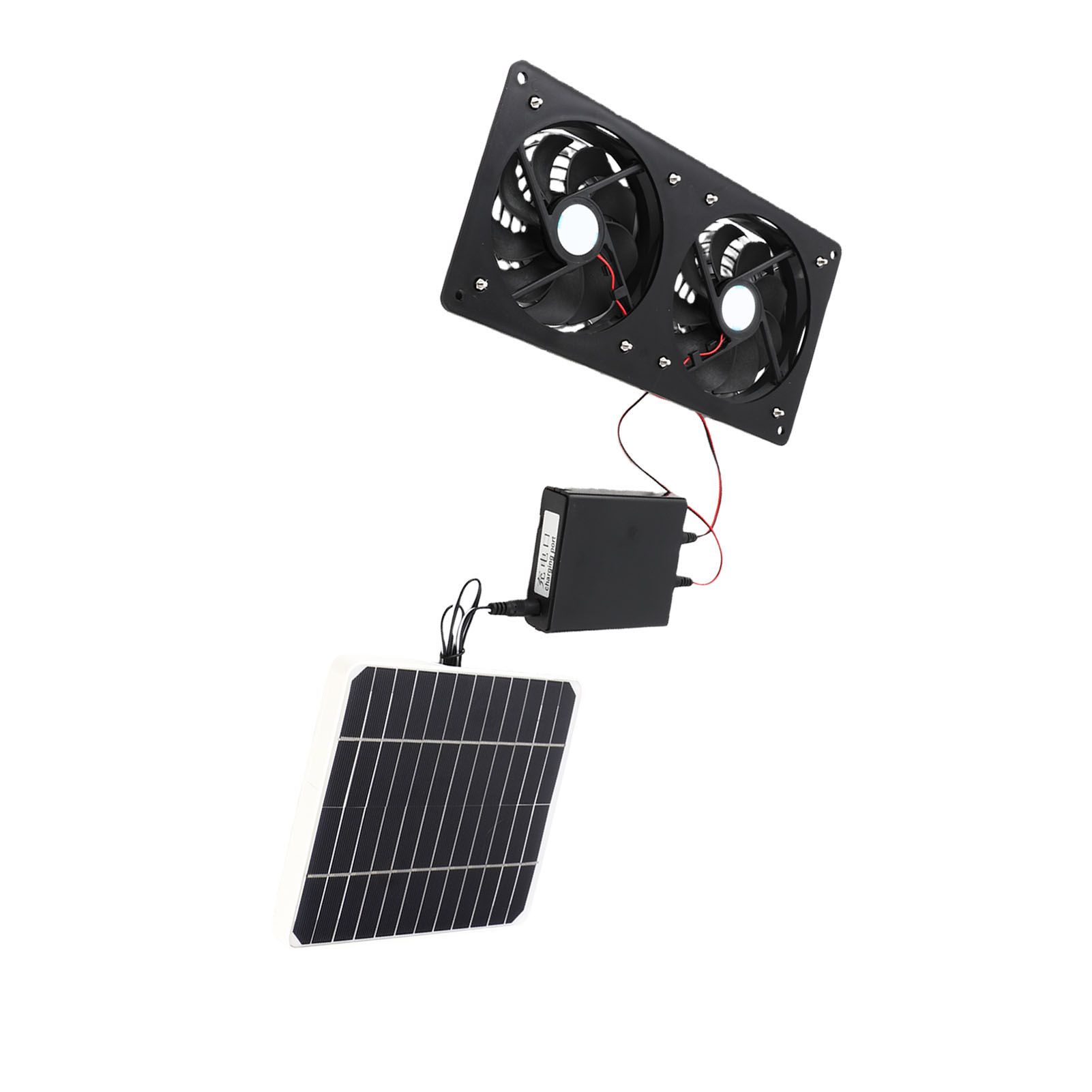 Solar Exhaust Fan IPX7 Waterproof Safe 20W Solar Panel Ventilation Fan with view 5