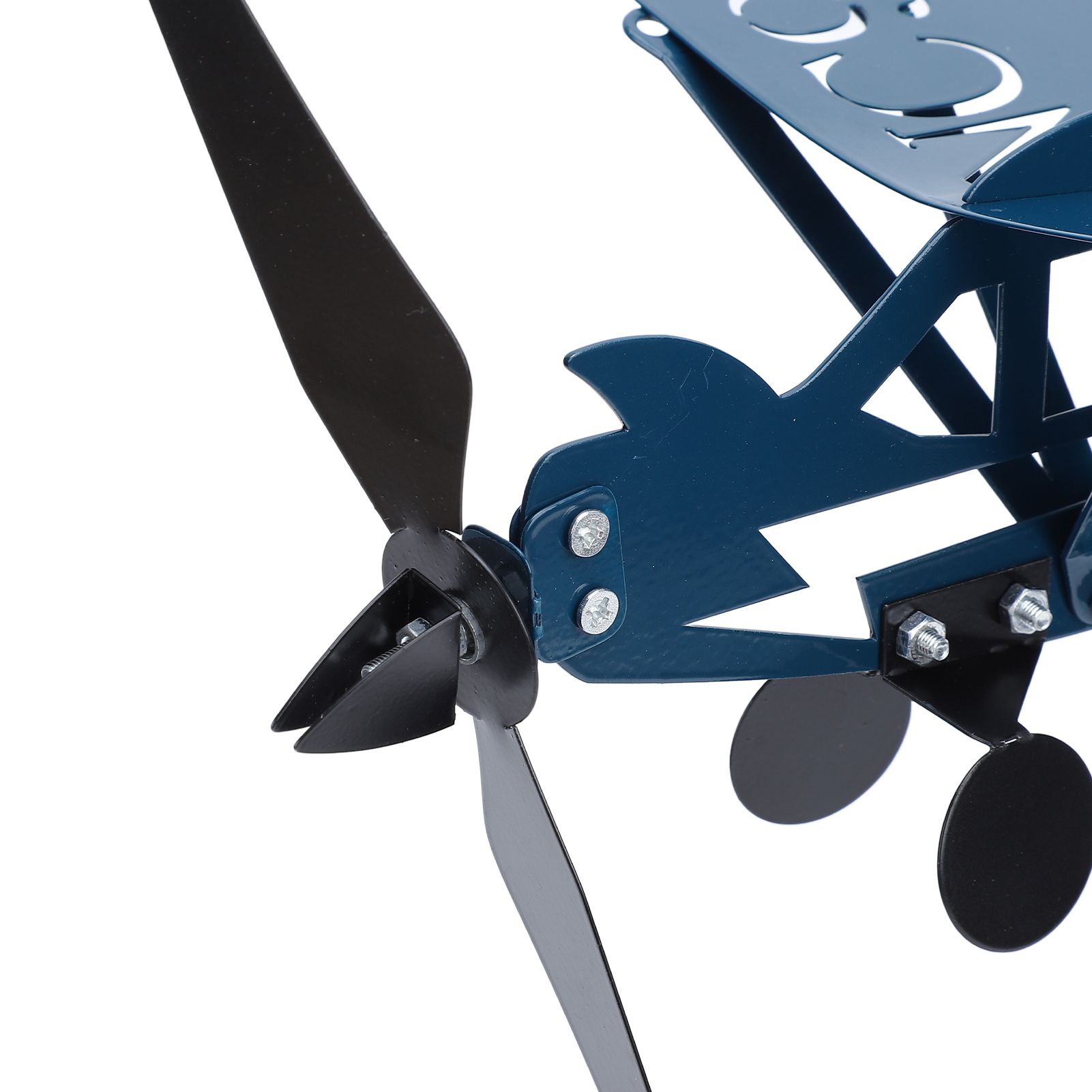 Airplane Weathervane Decorative Wind Sculpture 3D Metal Windmill for Outdoor view 5