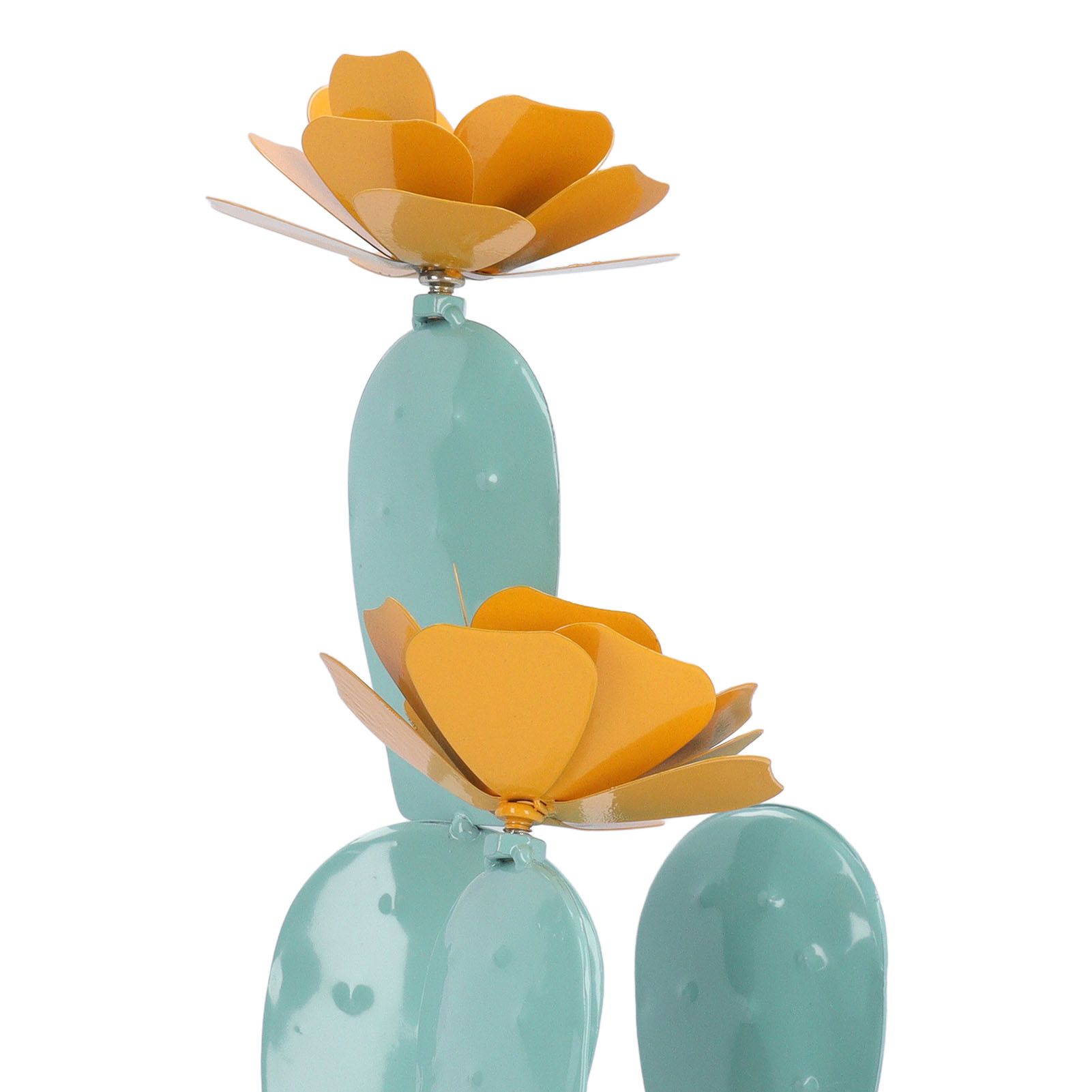 Cactus Statue Decor Iron Art Easy Installation Prickly Pear Cactus Yard Art view 7