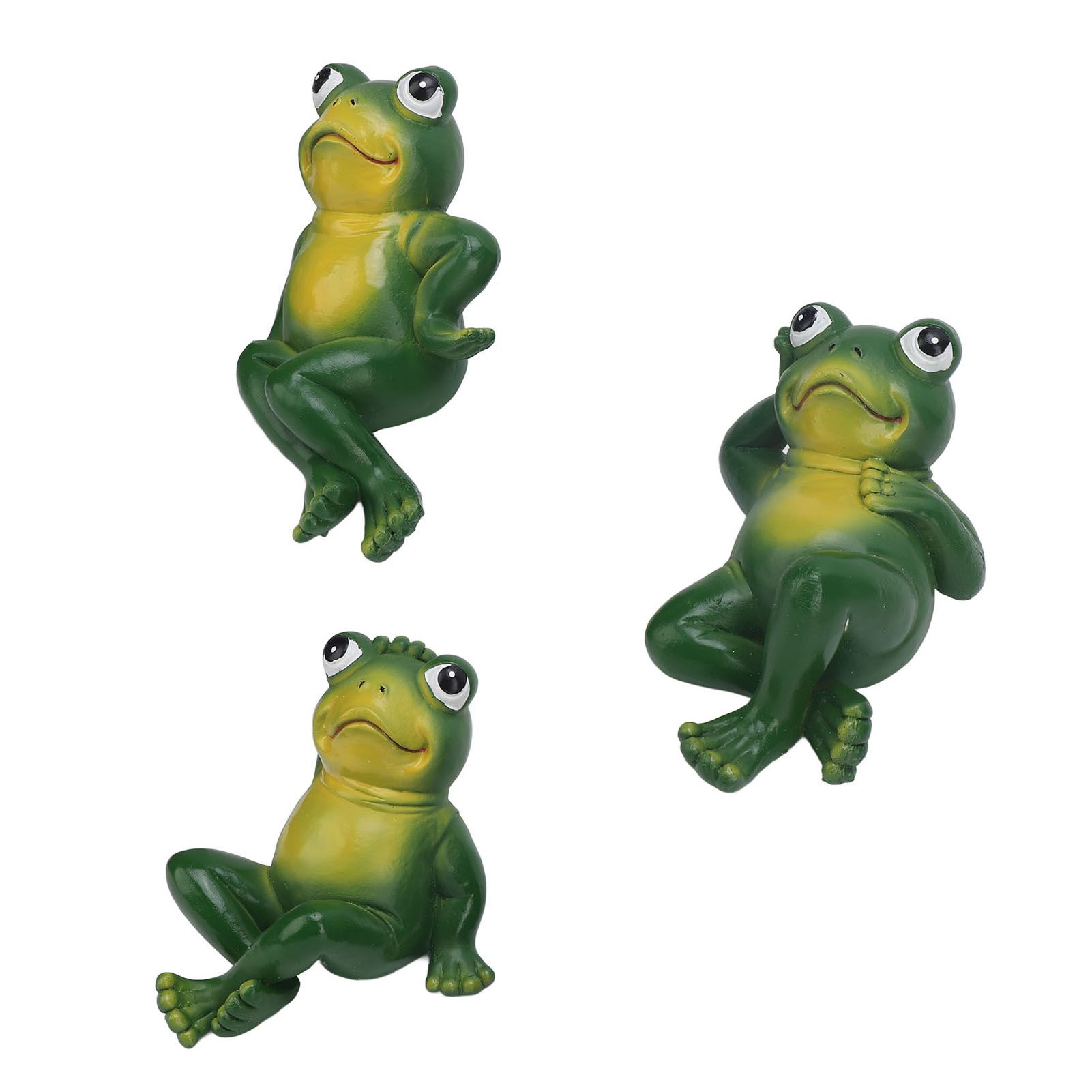 3pcs Outdoor Frog Ornament American Style Innovative Simulation Garden Frog view 5